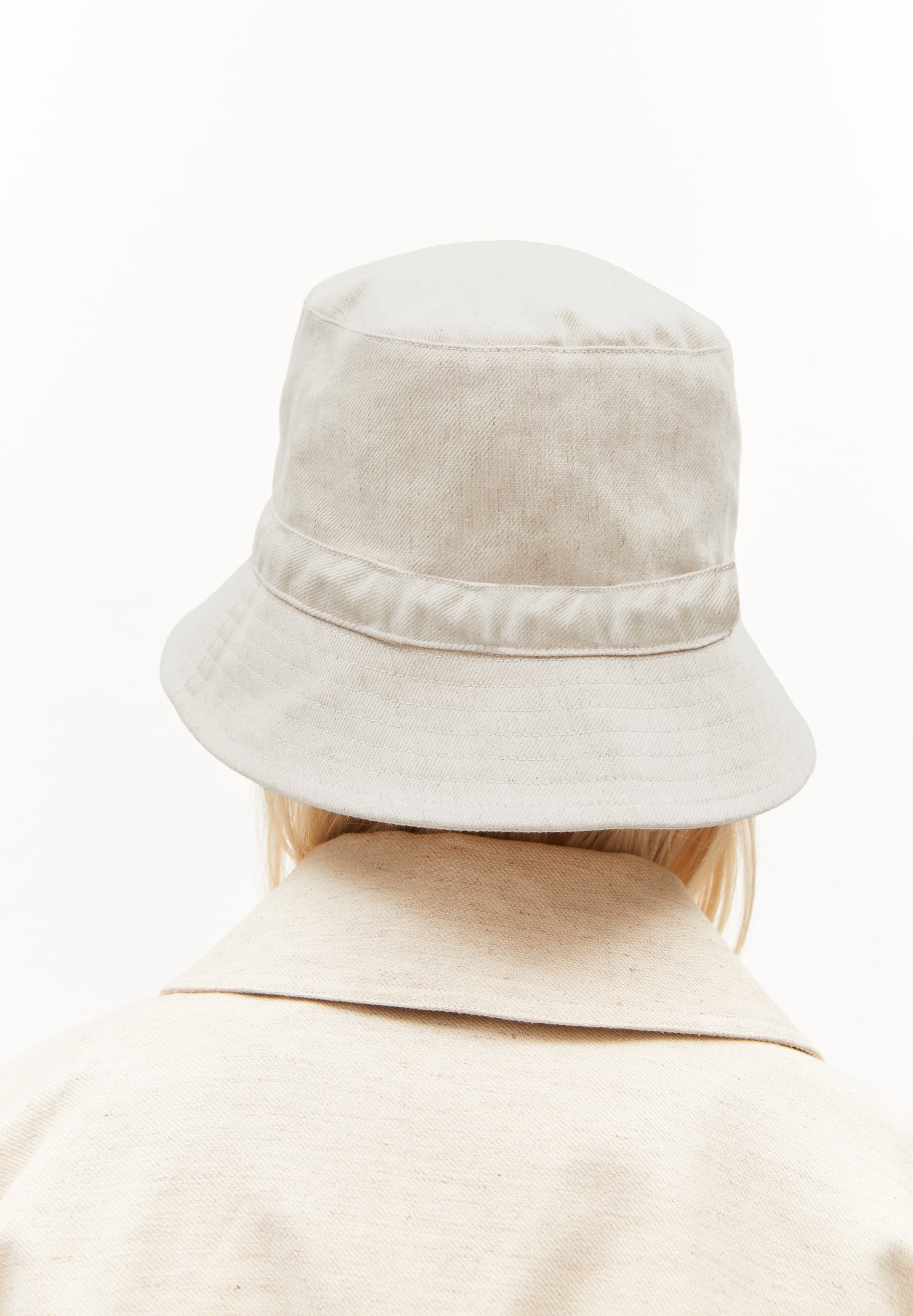 MISAAKILA LINO Bucket Hat aus Leinen-Mix