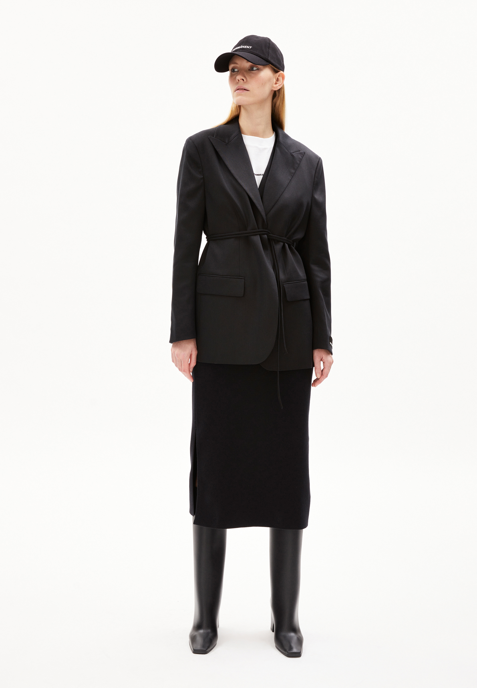 ORIAANA Blazer coupe oversize en TENCEL™ Lyocell mélangé