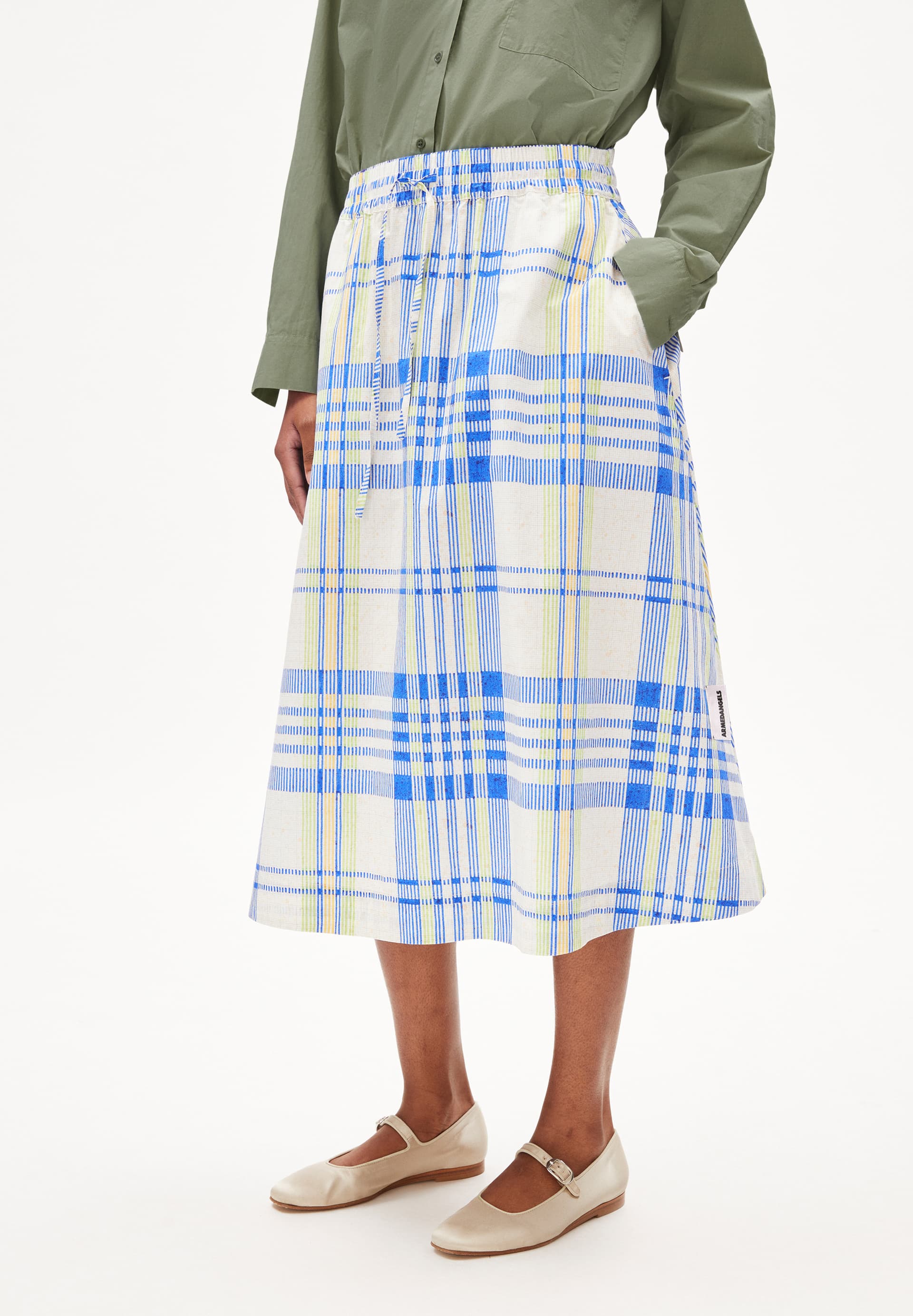 ELODIAA COLLEGE CHECK Woven Skirt Loose Fit made of Organic Cotton