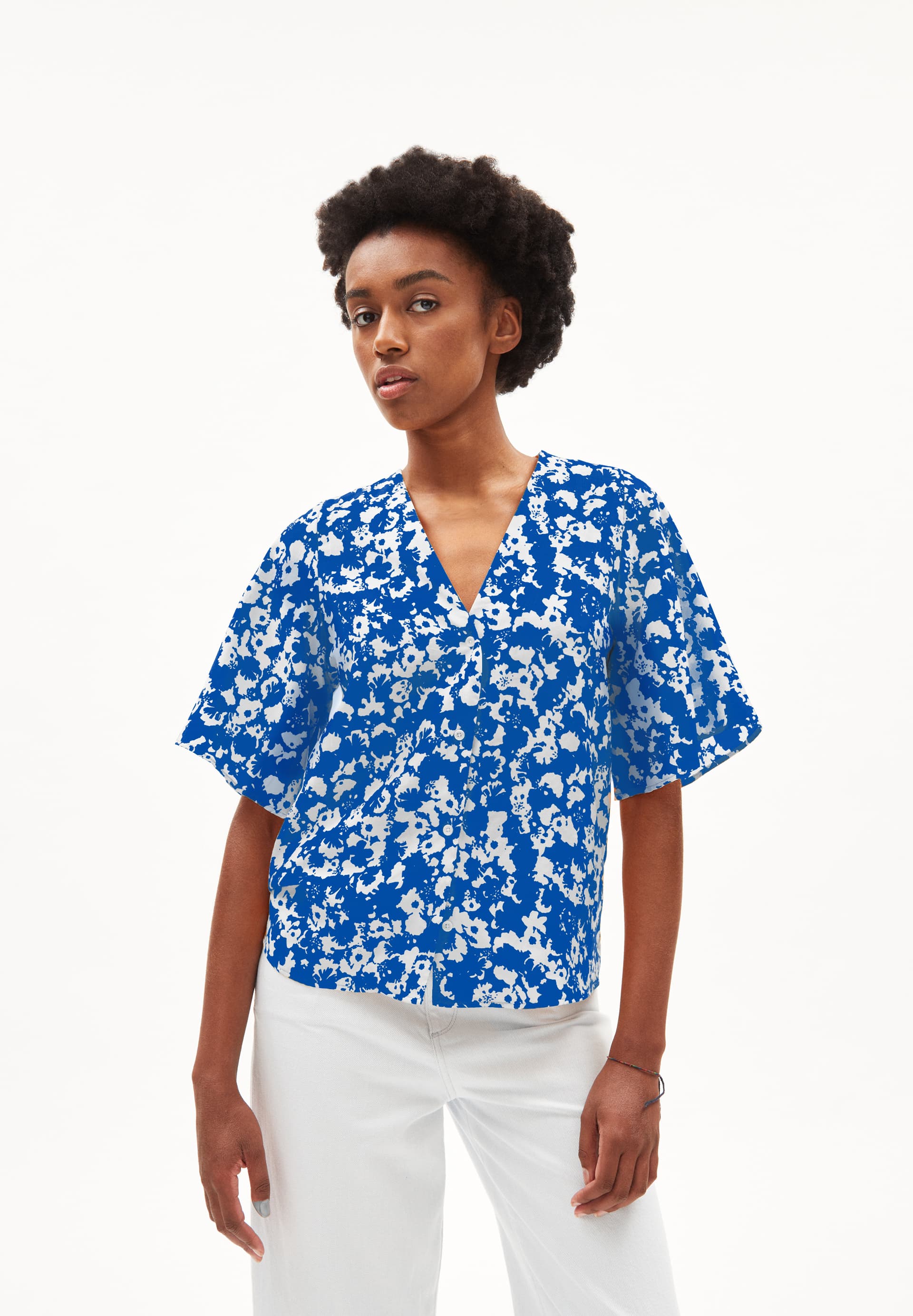 HOLMAA LAPIS Blouse Relaxed Fit made of TENCEL™ Lyocell