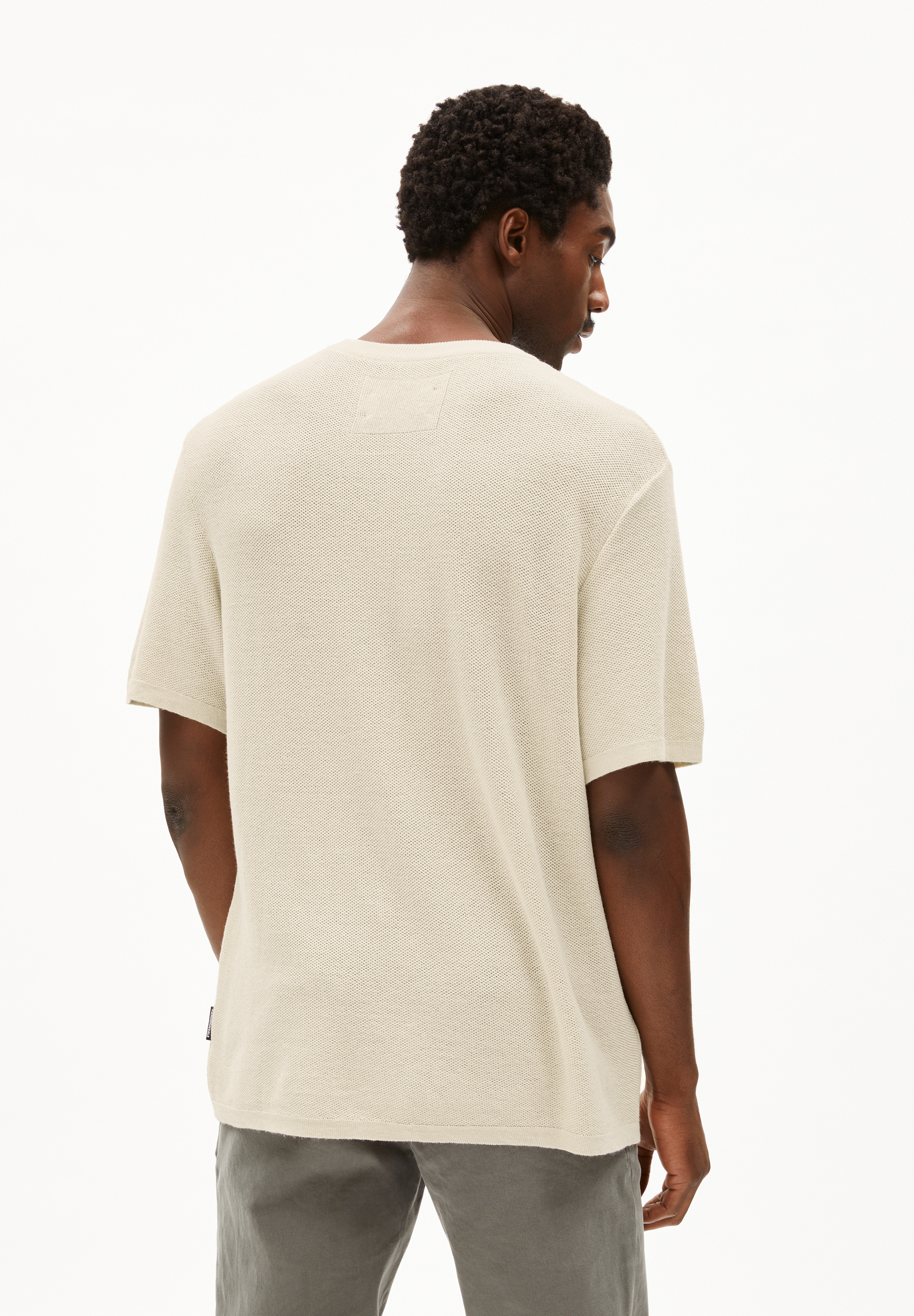 ERWAAN LINO Strickshirt aus Leinen-Mix