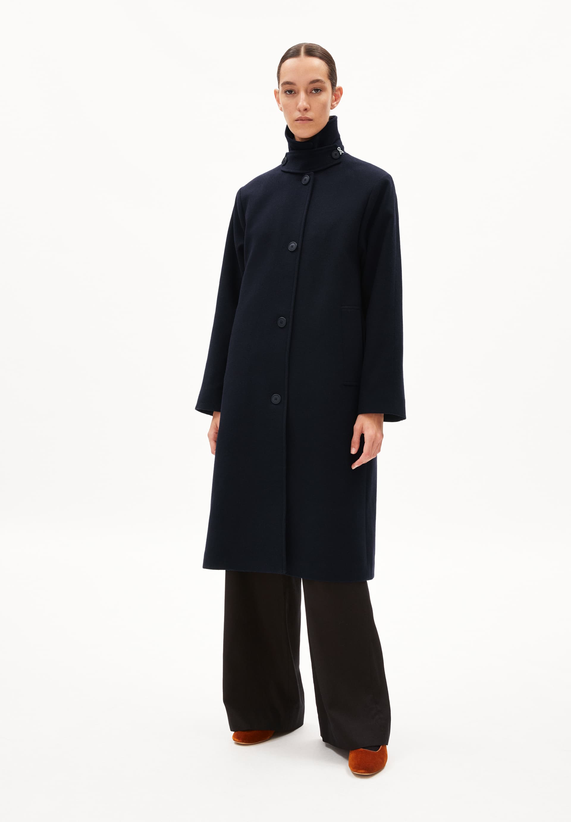 VAANOISE WOOL Coat Relaxed Fit made of recycled Wool