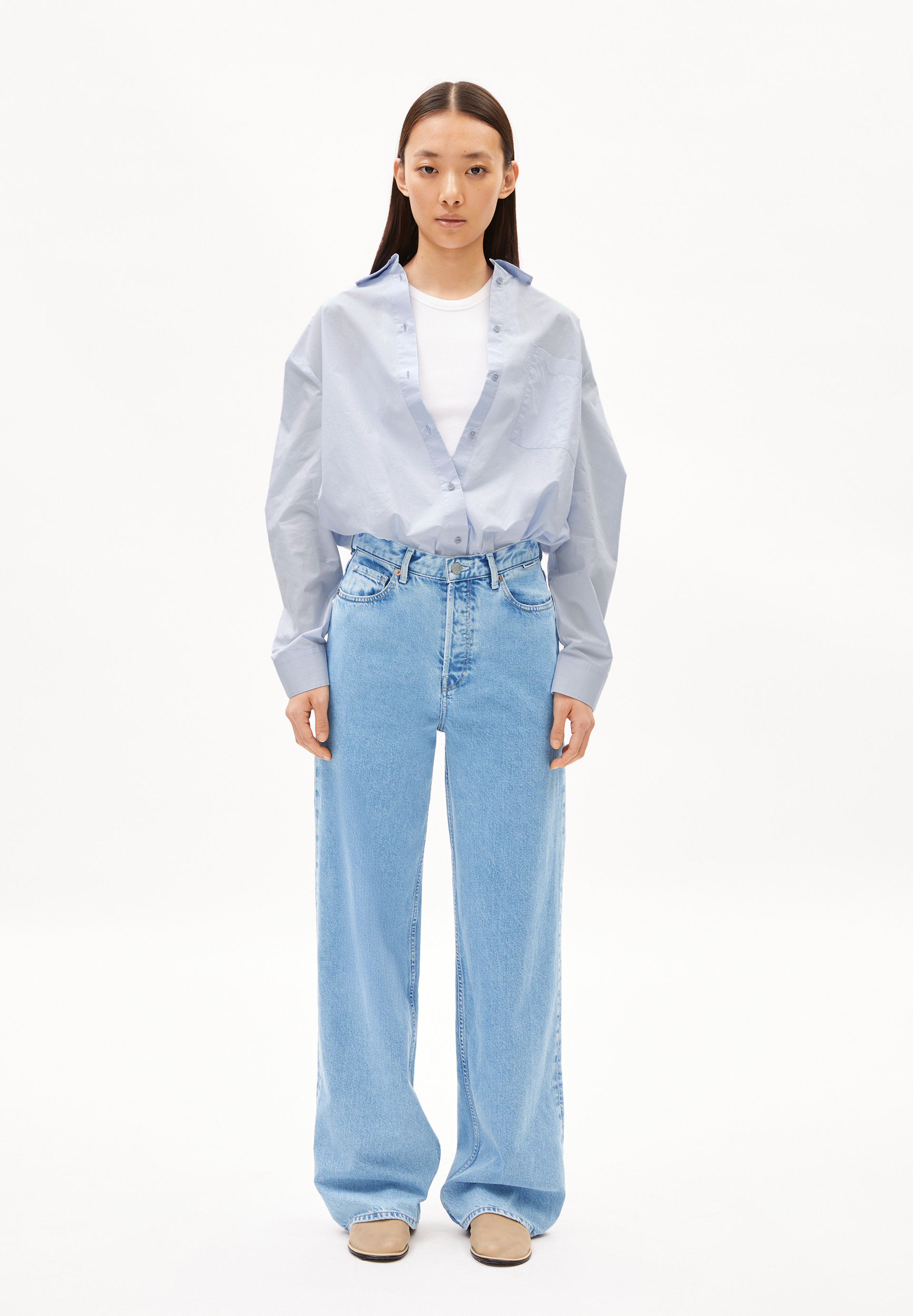 ENIJAA Wide Jeans recycled cotton