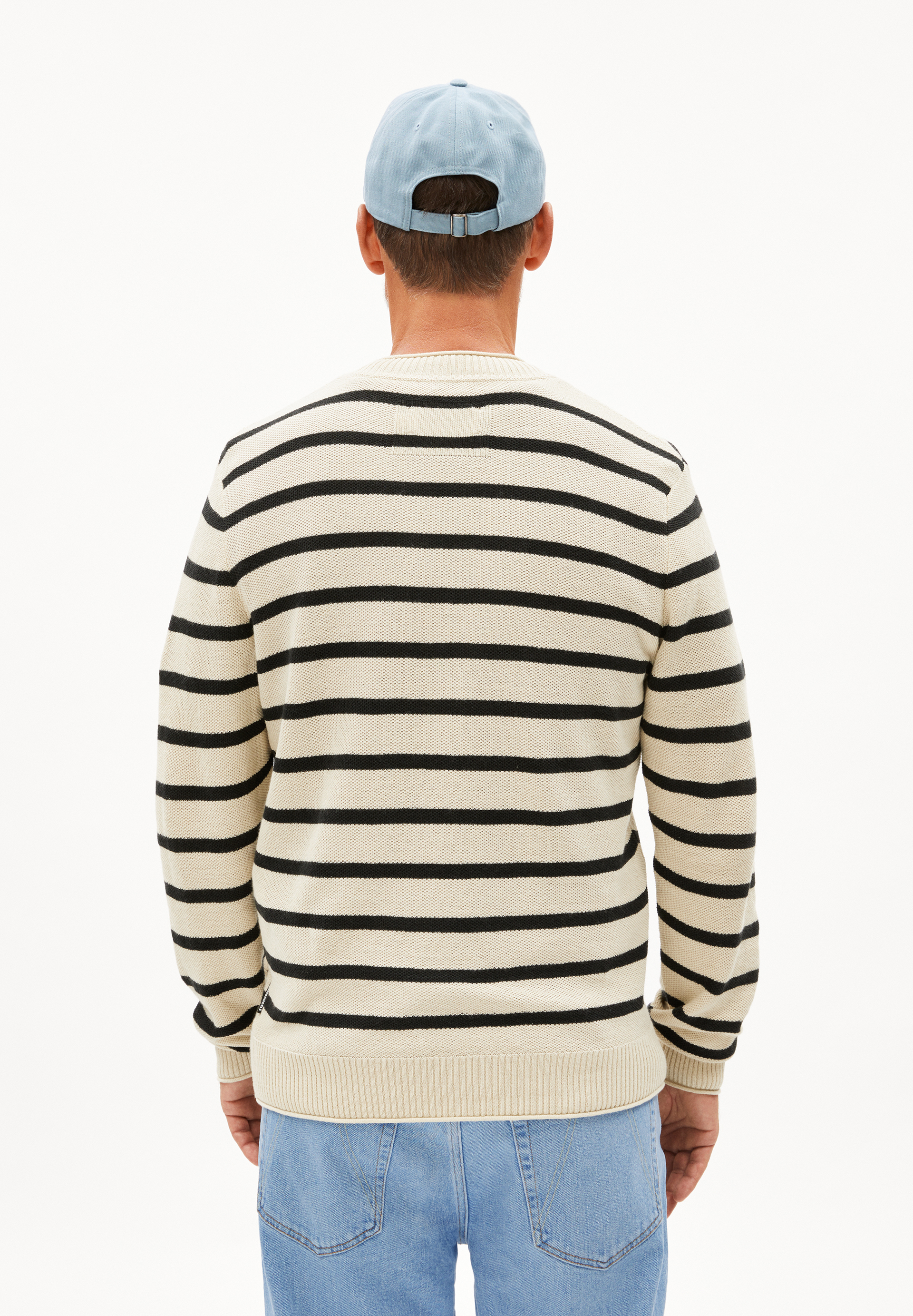 AJAANI LINO STRIPES Pullover aus Leinen-Mix