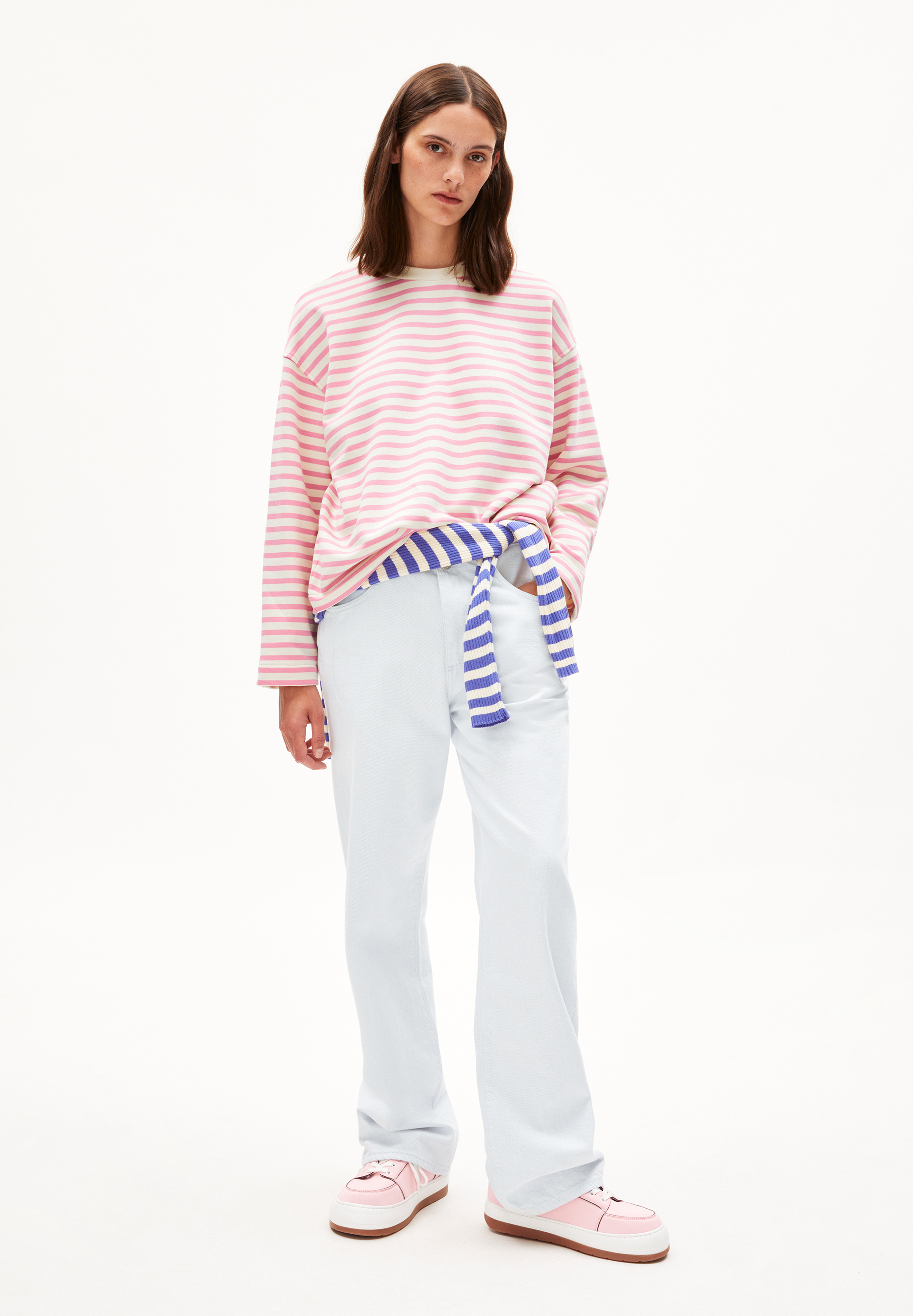 FRANKAA MAARLEN STRIPE Sweat-shirt en coton bio