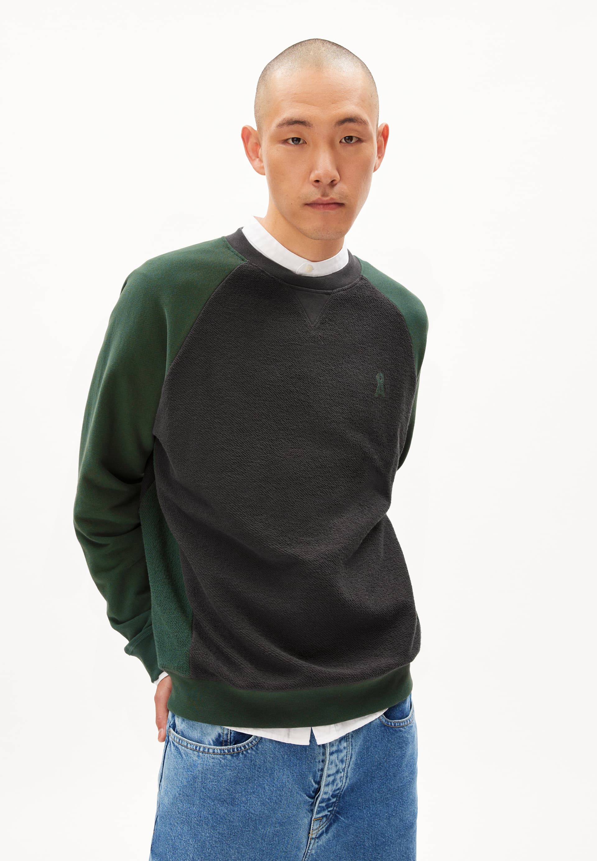 NIKOLAAR Sweatshirt Regular Fit made of Organic Cotton Mix
