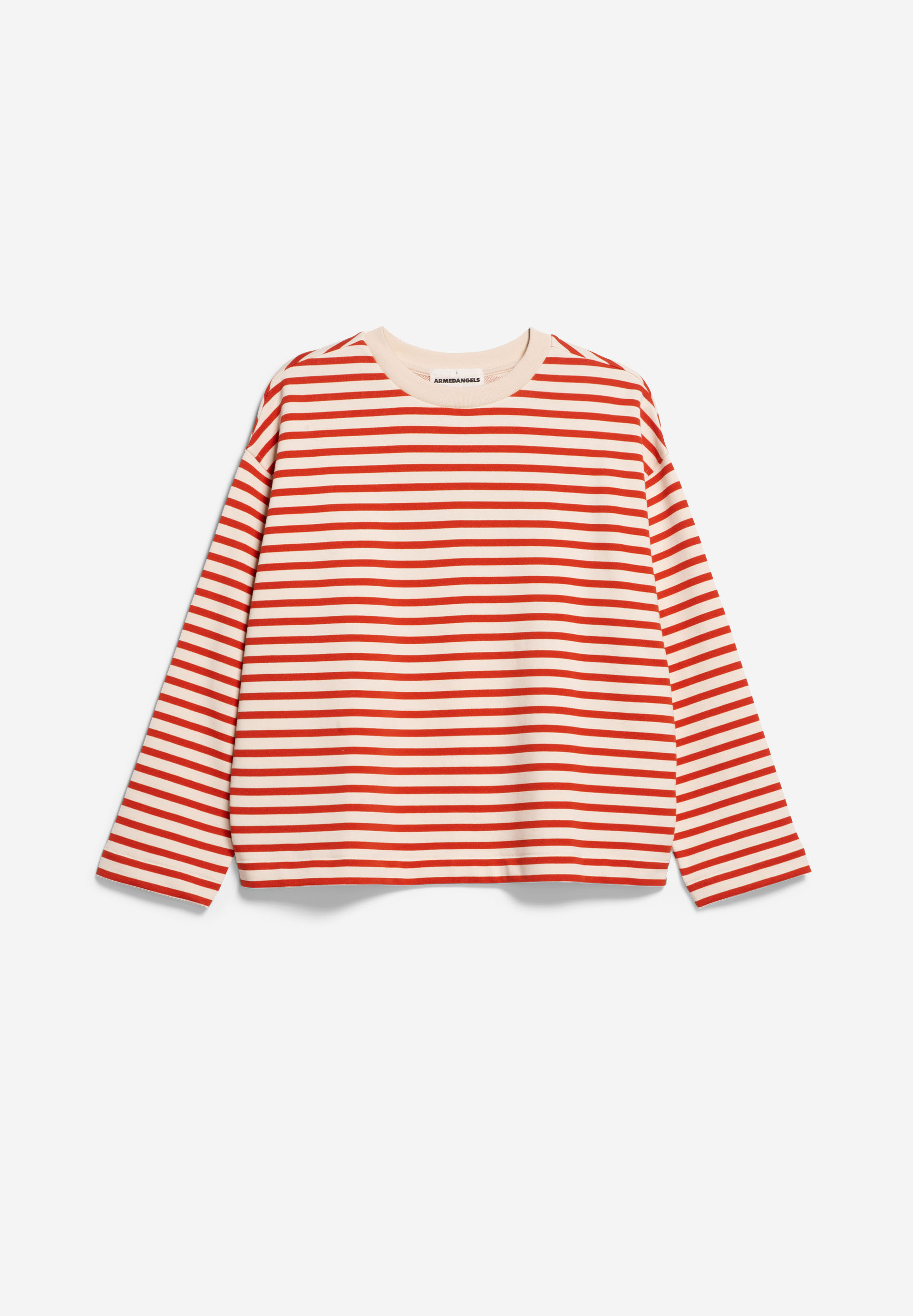 in MAARLEN FRANKAA red-undyed STRIPE von emergency Sweats ARMEDANGELS