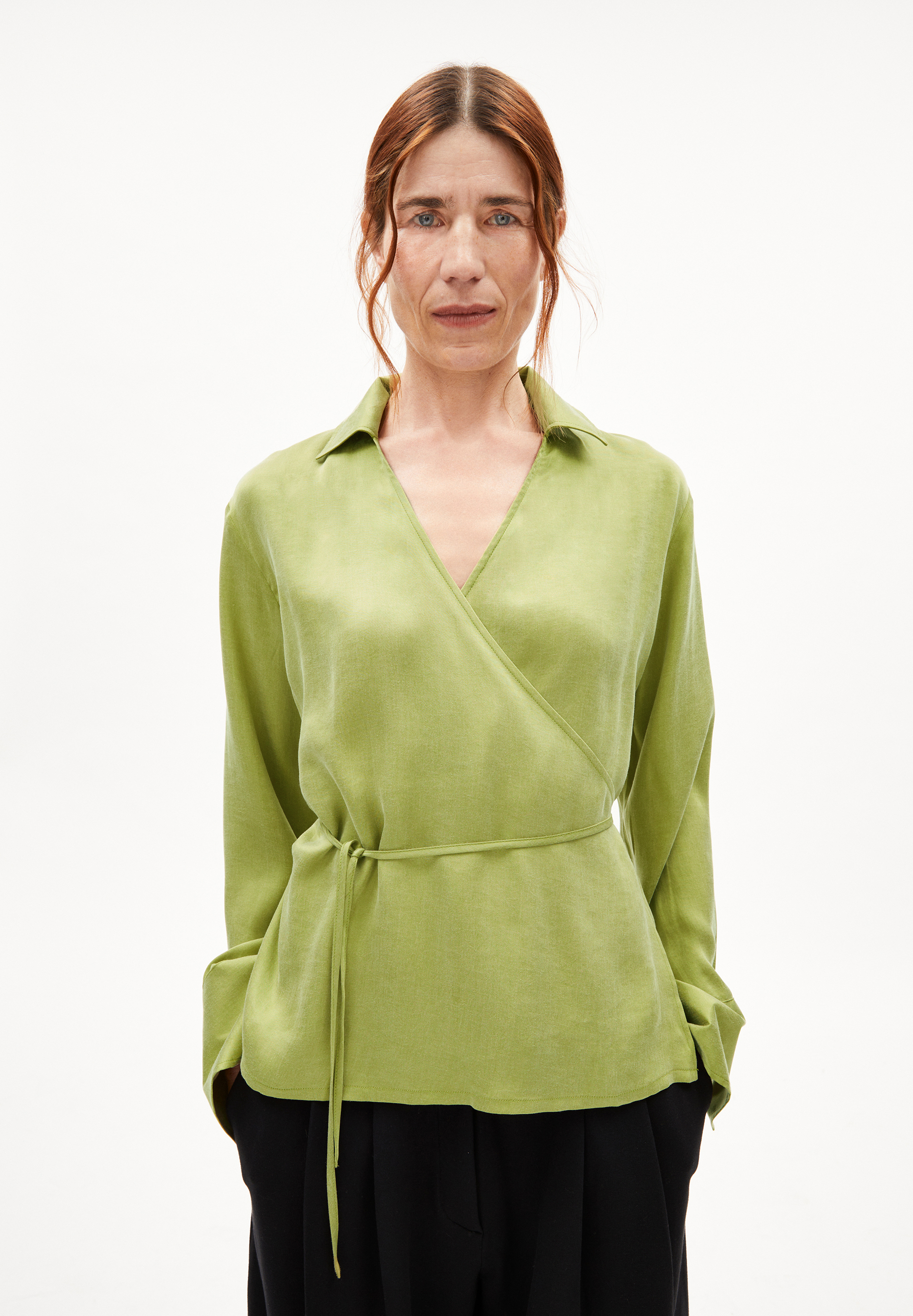 BEJURAA Chemisier coupe décontractée en lyocell TENCEL™ mélangé