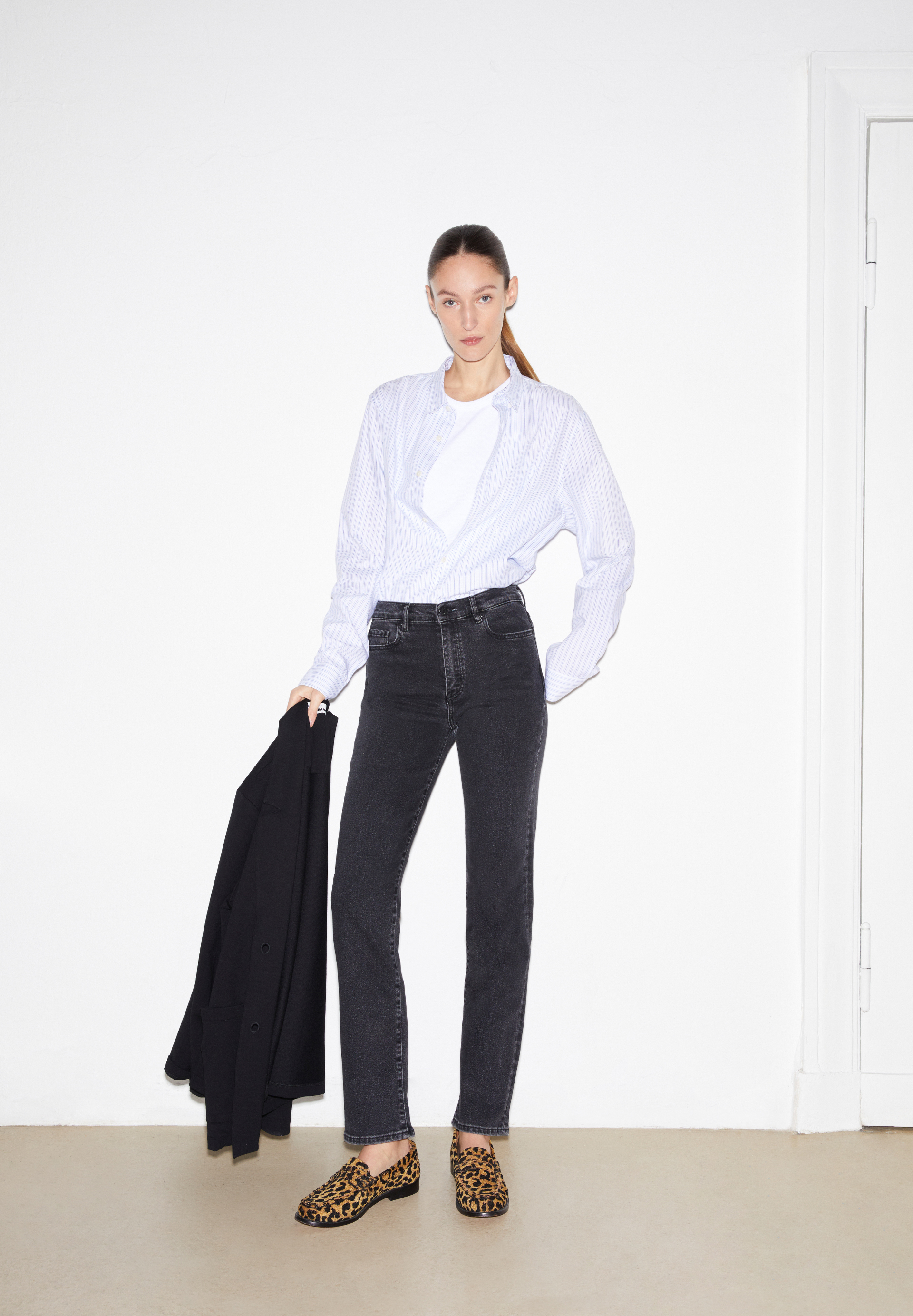 CARENAA Straight Jeans Mid Waist recycled cotton mix Comfort-Stretch
