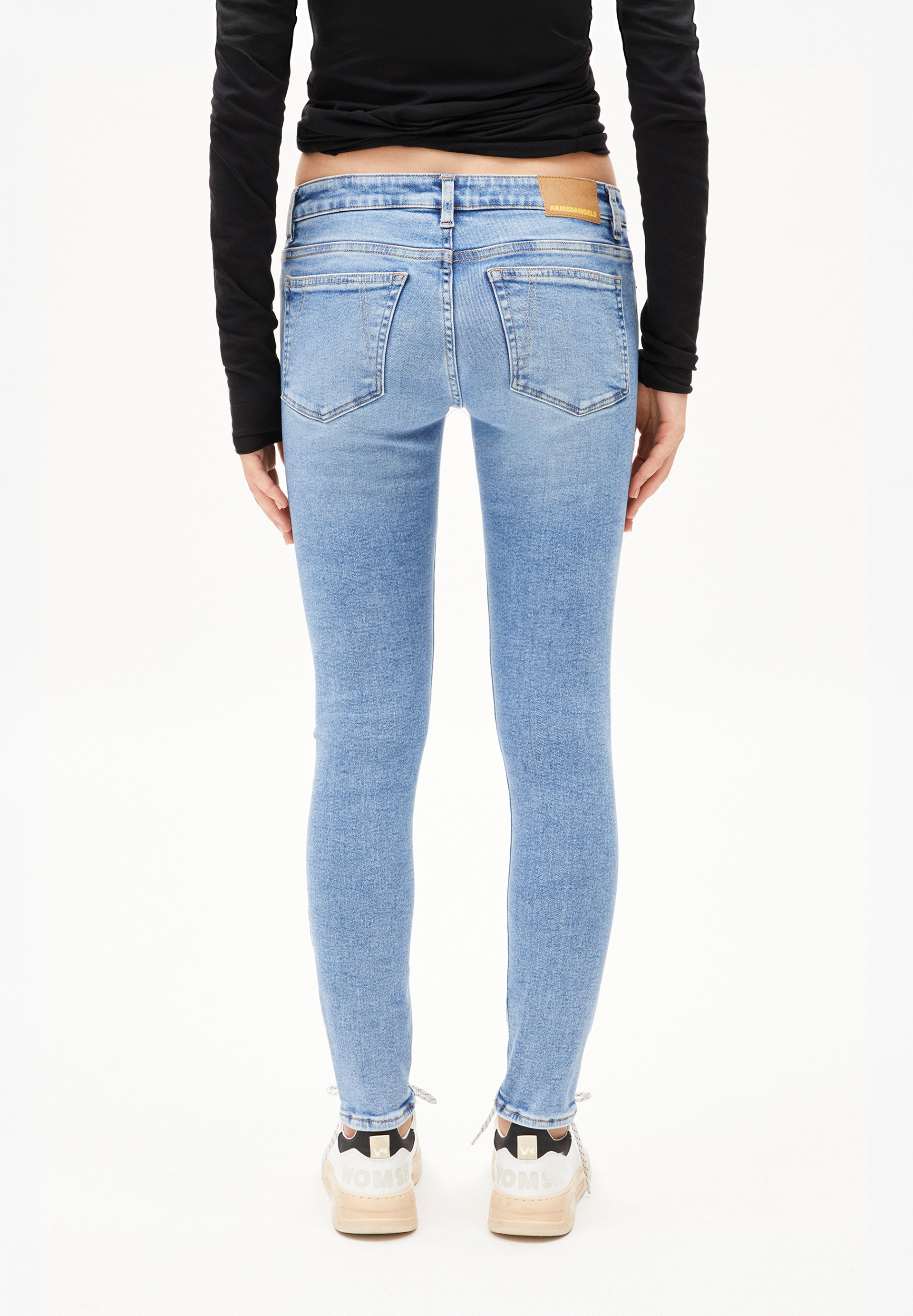 TAYNAA Jean skinny taille basse en mélange de coton biologique X-Stretch
