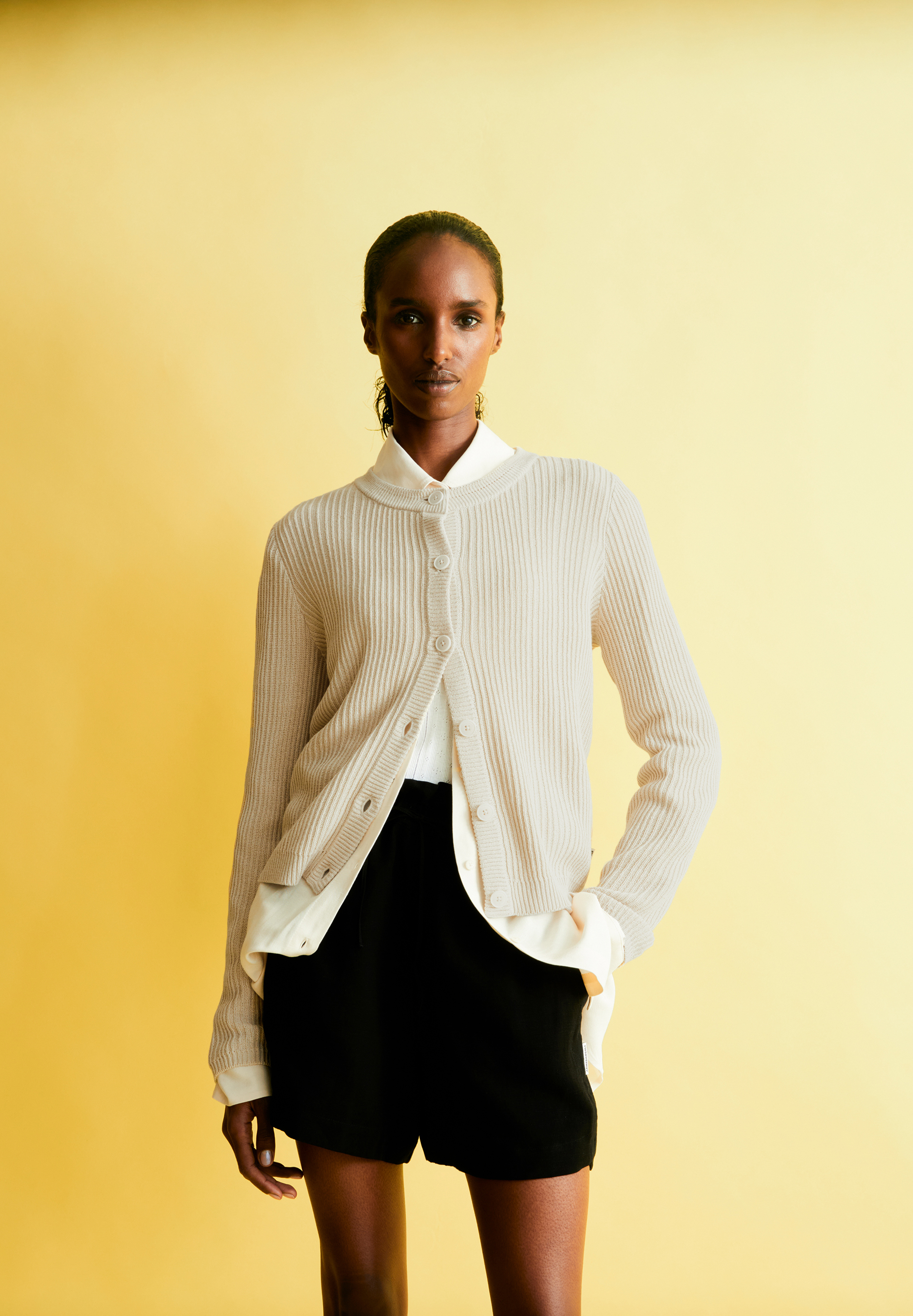 RICALAA LINO Cardigan made of Linen-Mix