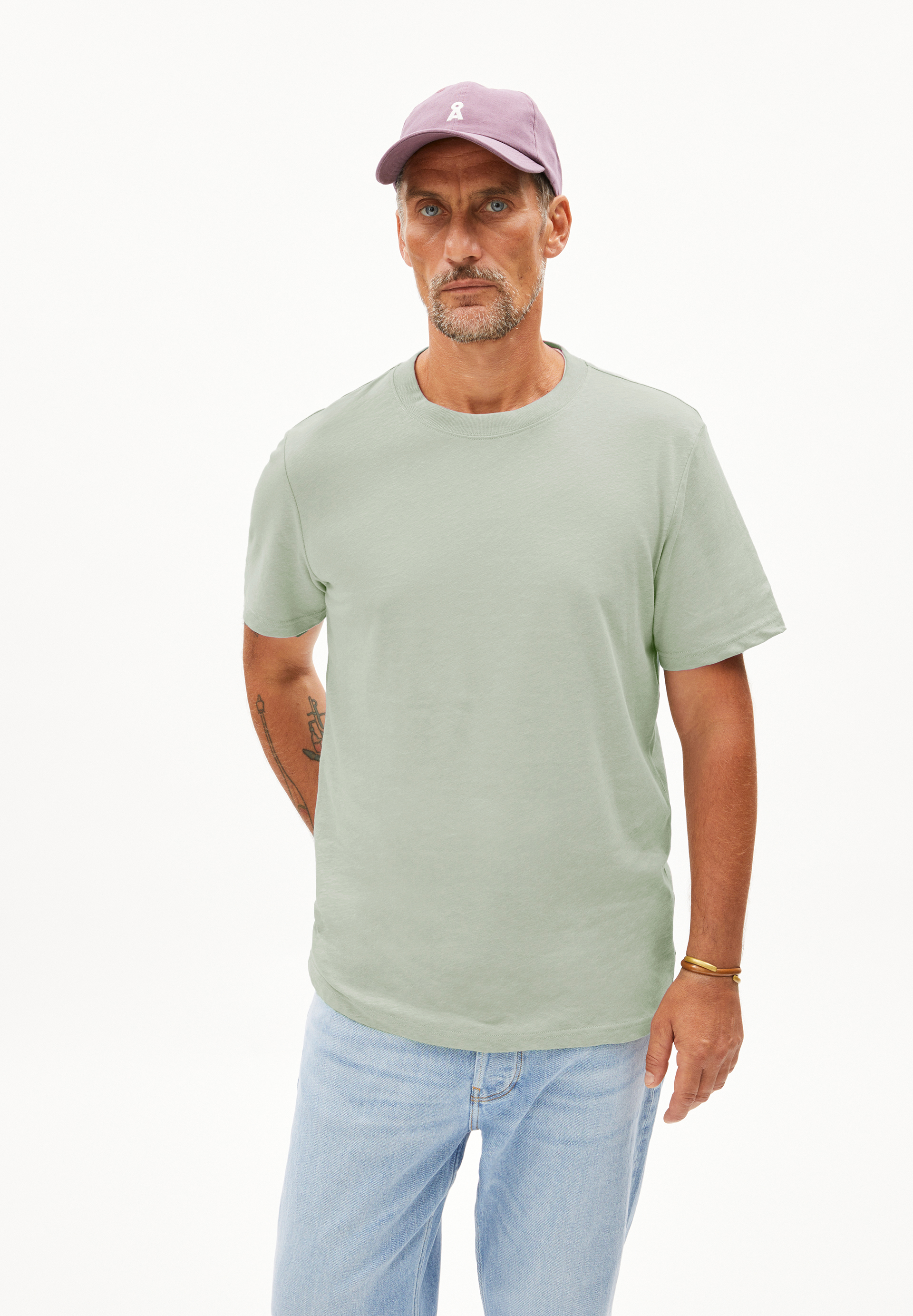 MAARKOS LINO T-Shirt aus Leinen-Mix