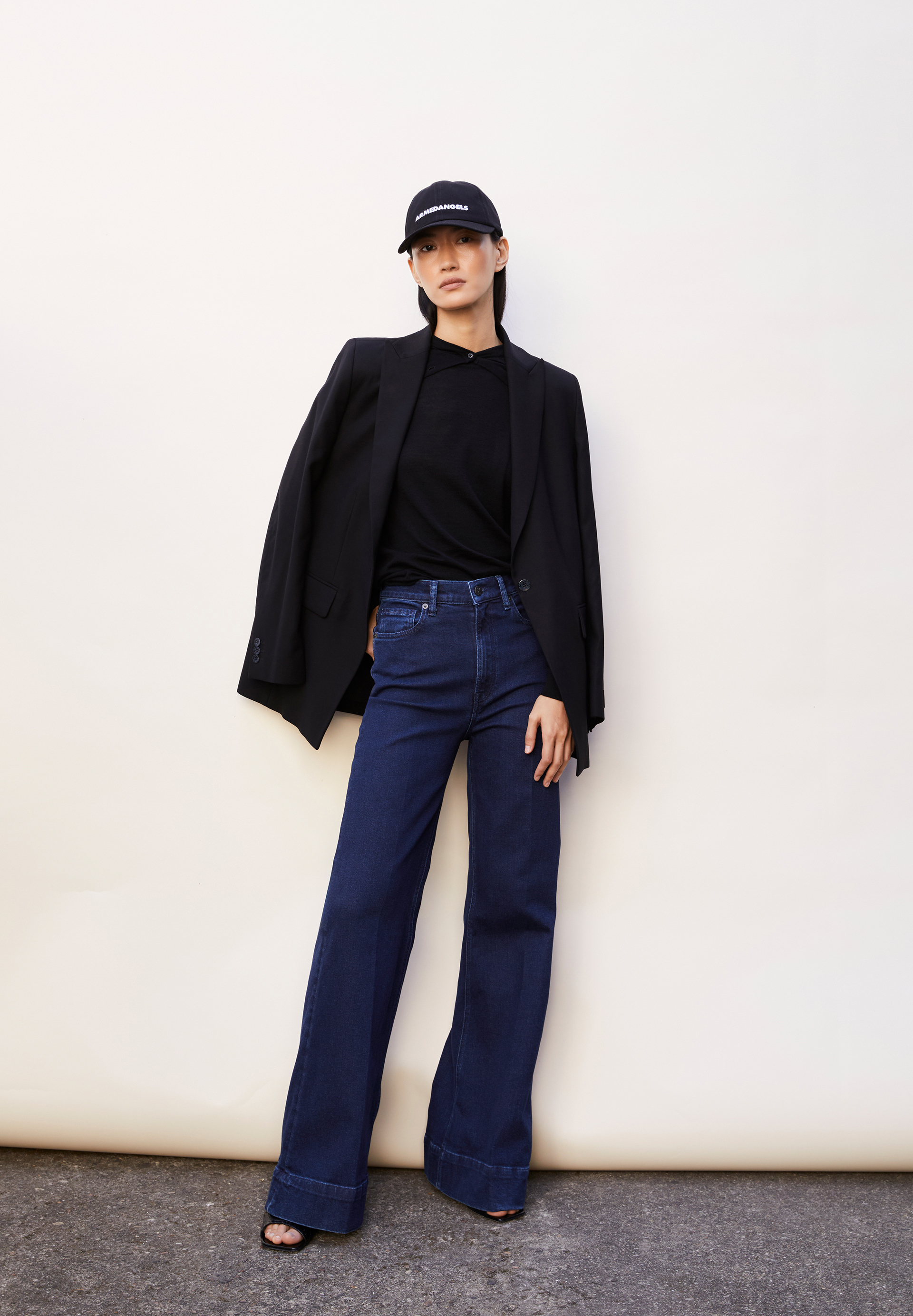 MURLIAA Jean large en mélange de coton recyclé stretch comfort
