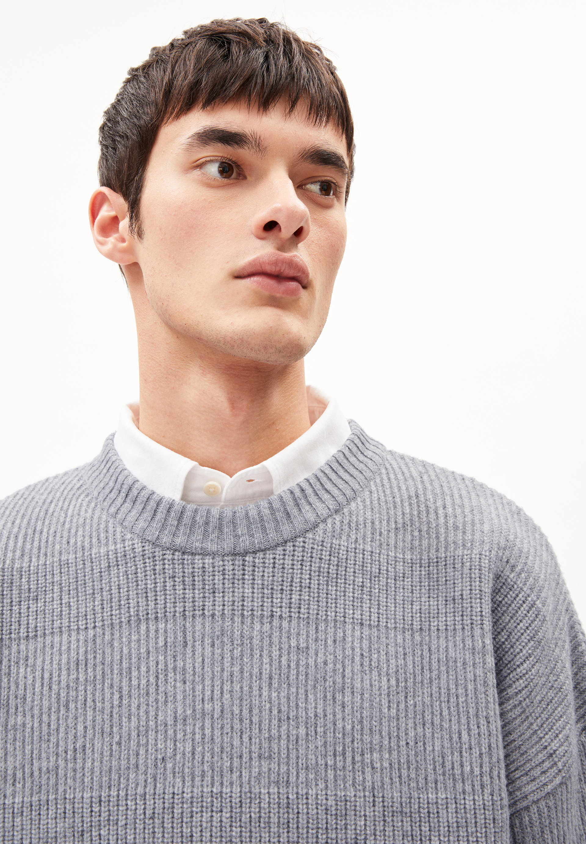 VISKAANO Sweater Relaxed Fit made of Organic Wool Mix