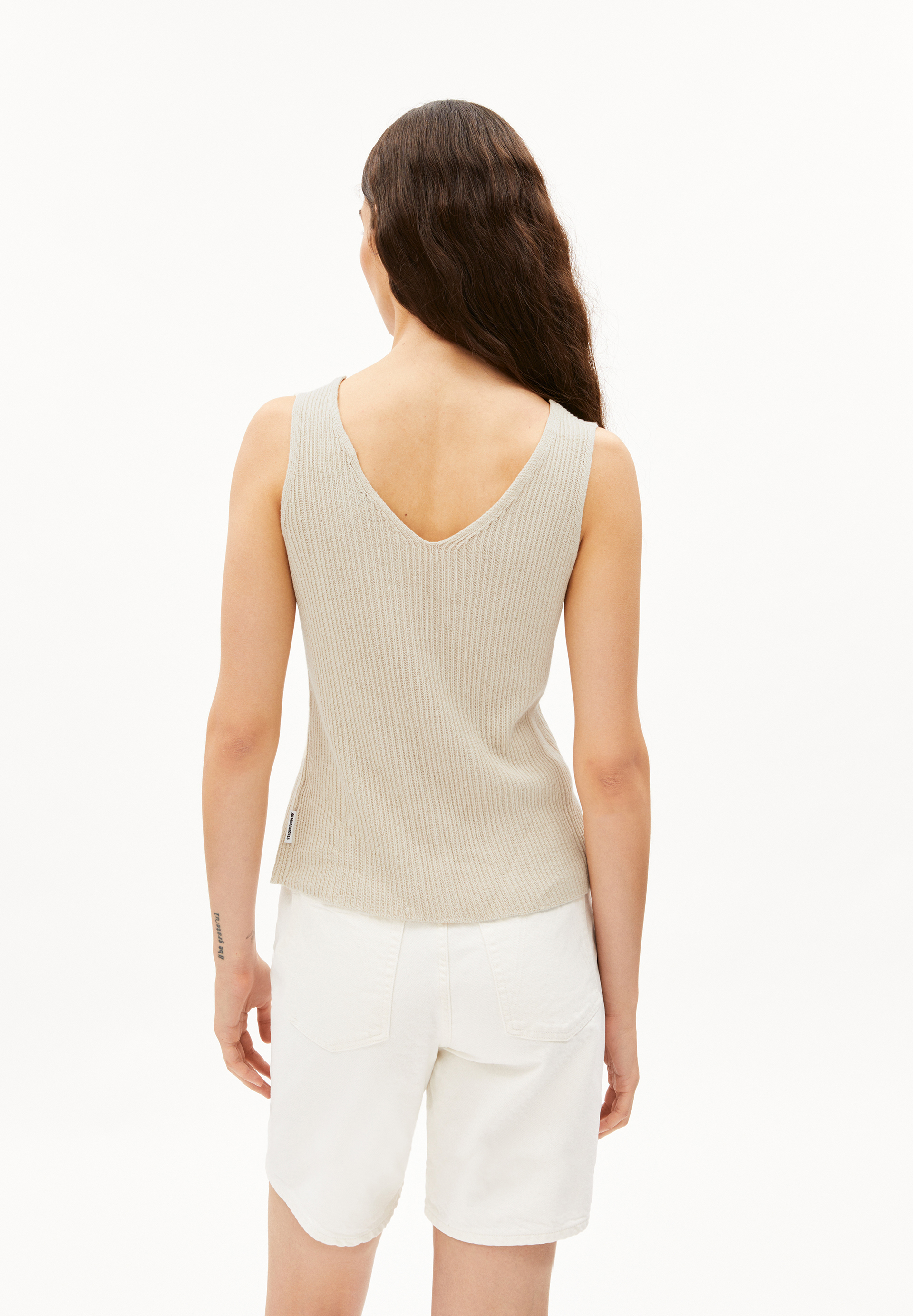 CAARO LINO Knit Top made of Linen-Mix