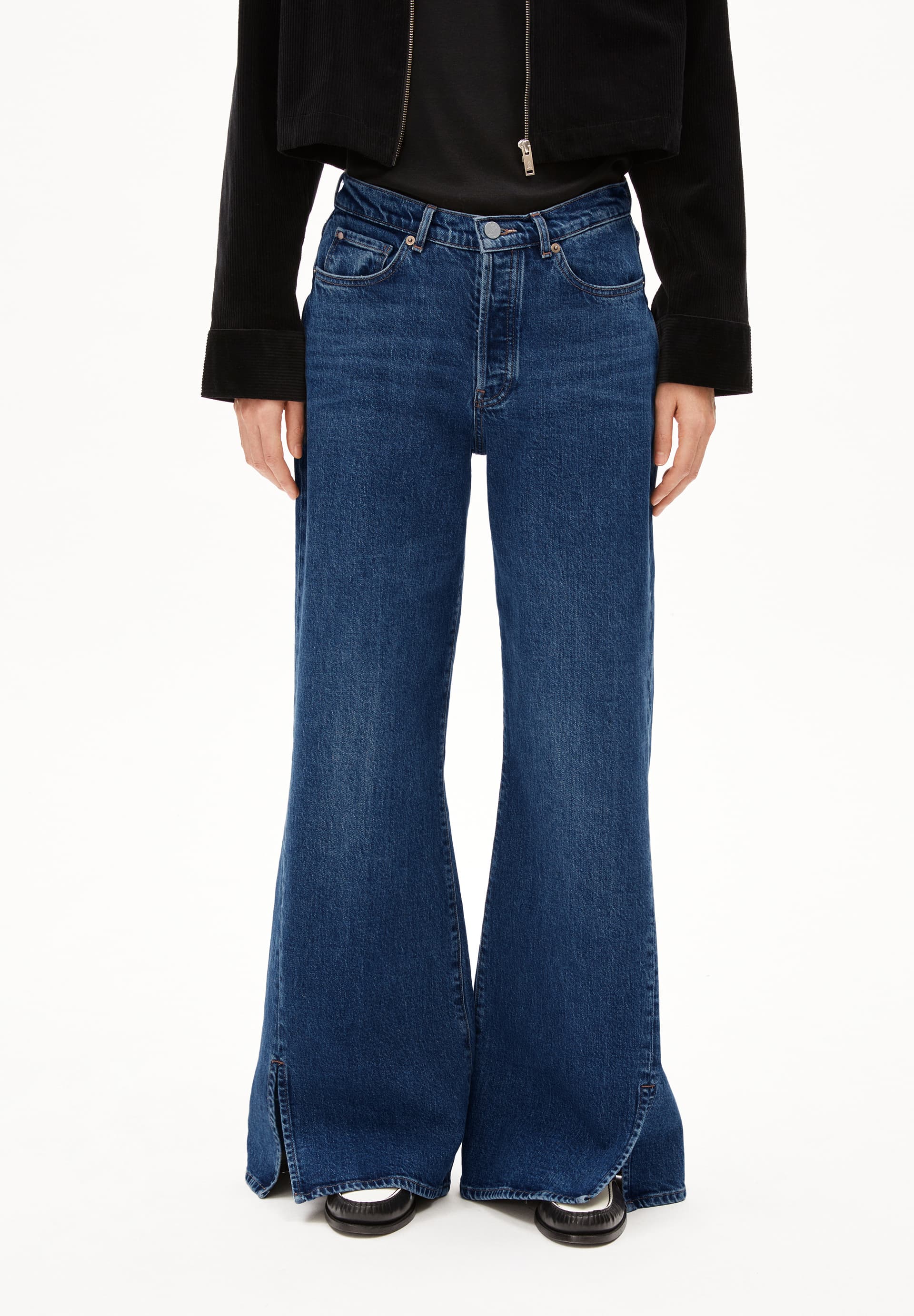 LIBRAAEA Wide Jeans Organic Cotton Mix Comfort-Stretch