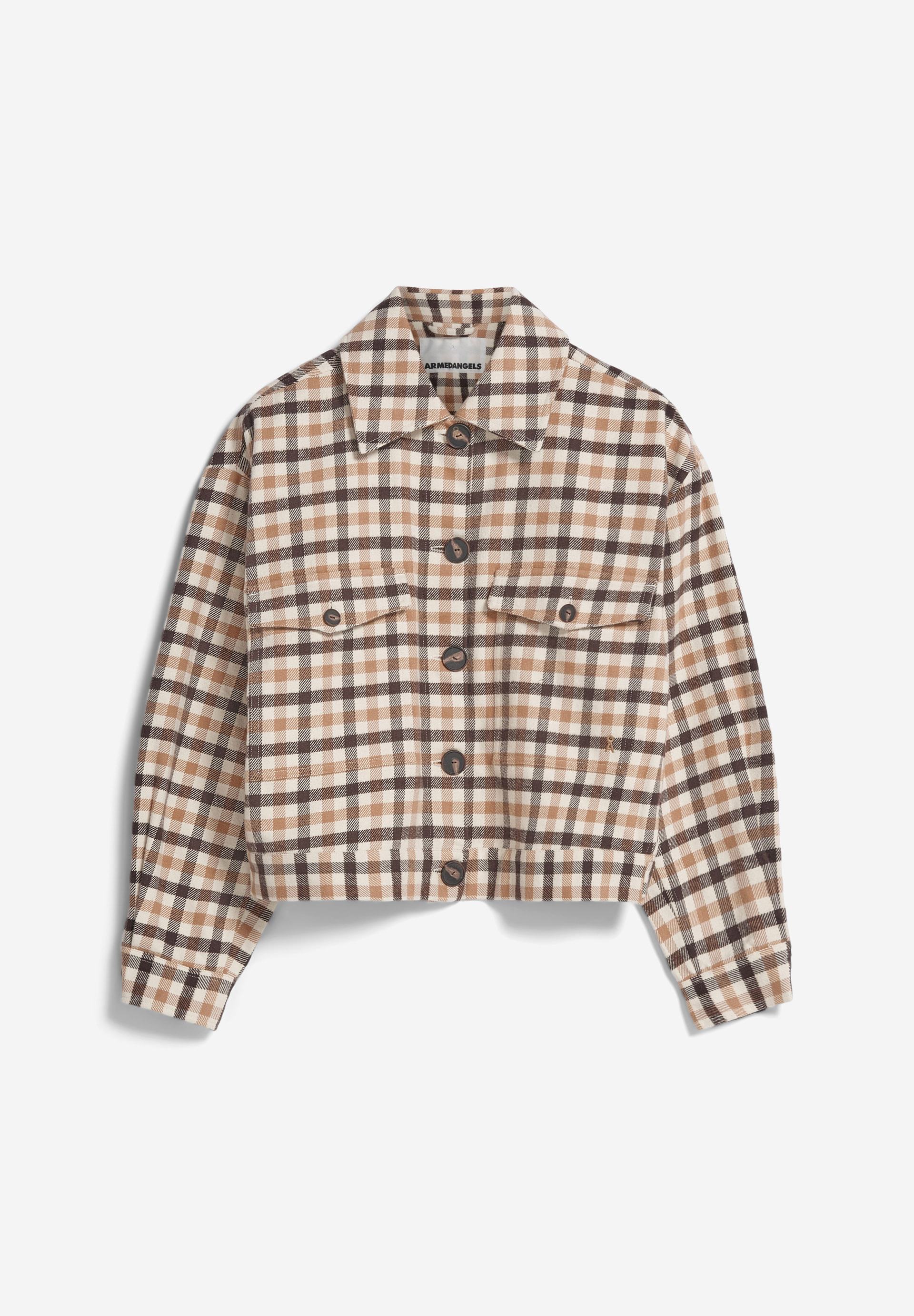 AALISEA PATTERN Heavyweight Overshirt Oversized Fit van biokatoenmix