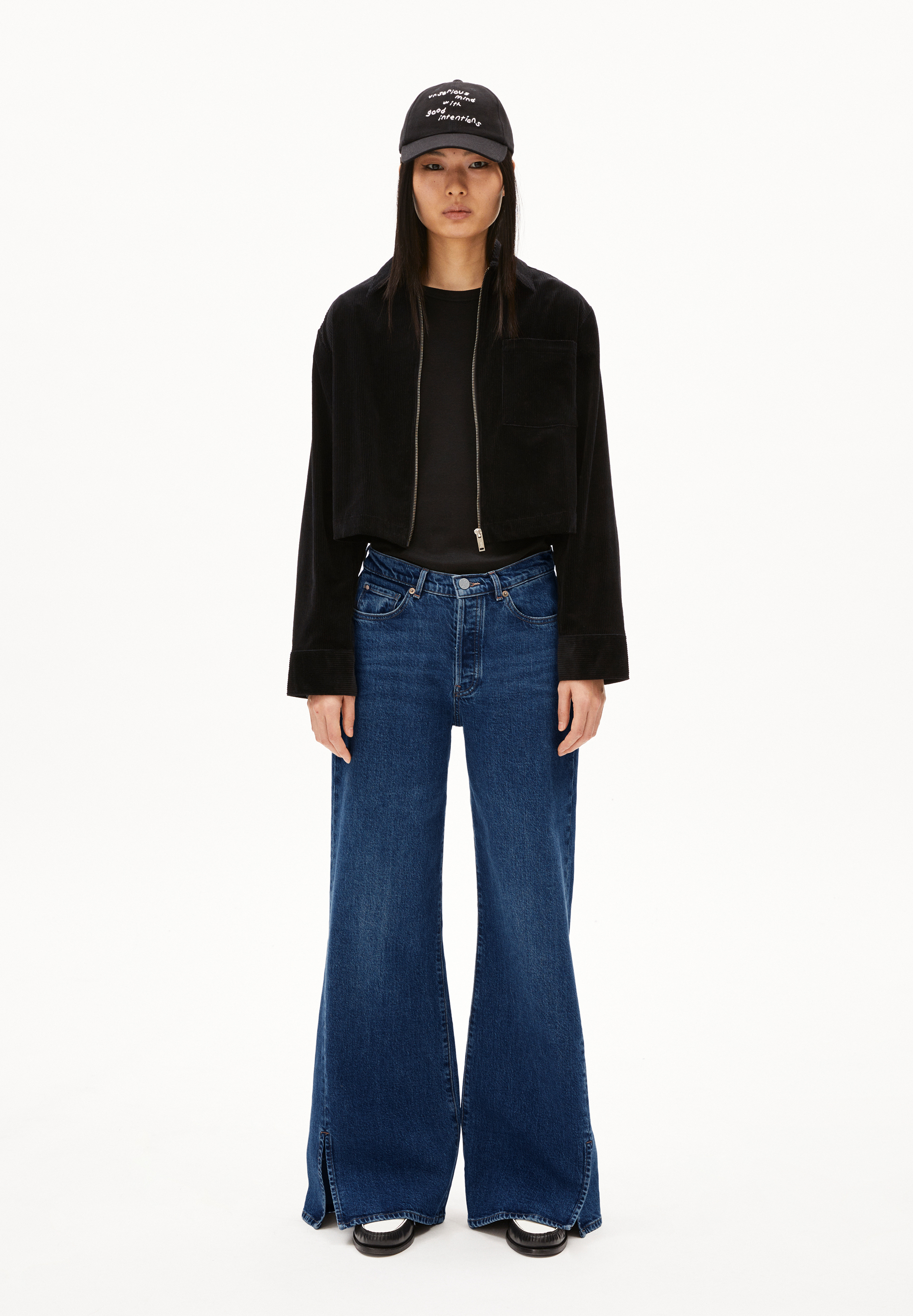 LIBRAAEA Wide Jeans Organic Cotton Mix Comfort-Stretch