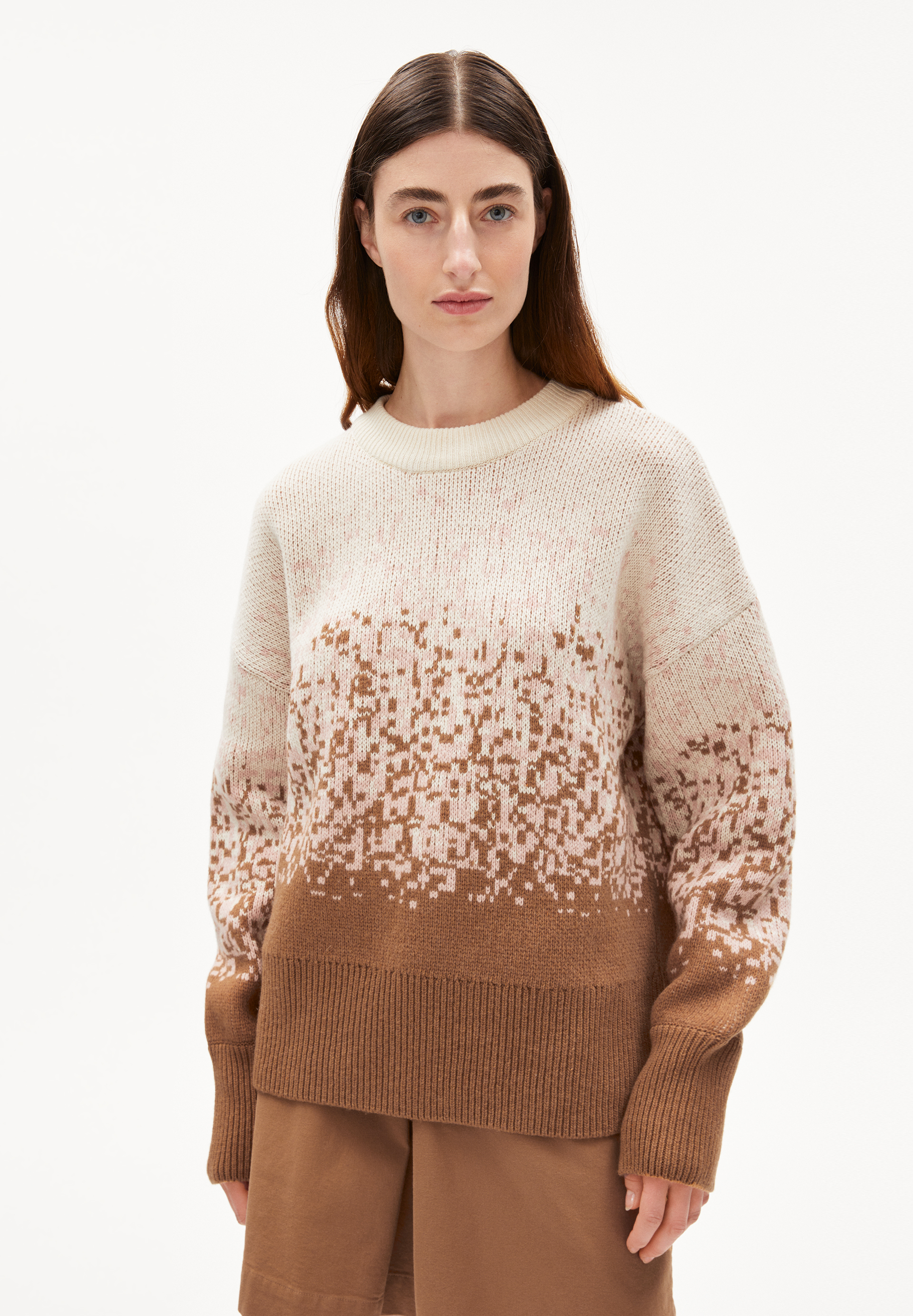 ANIAA DEGRADEE Pullover Oversized Fit mage of cottonmix