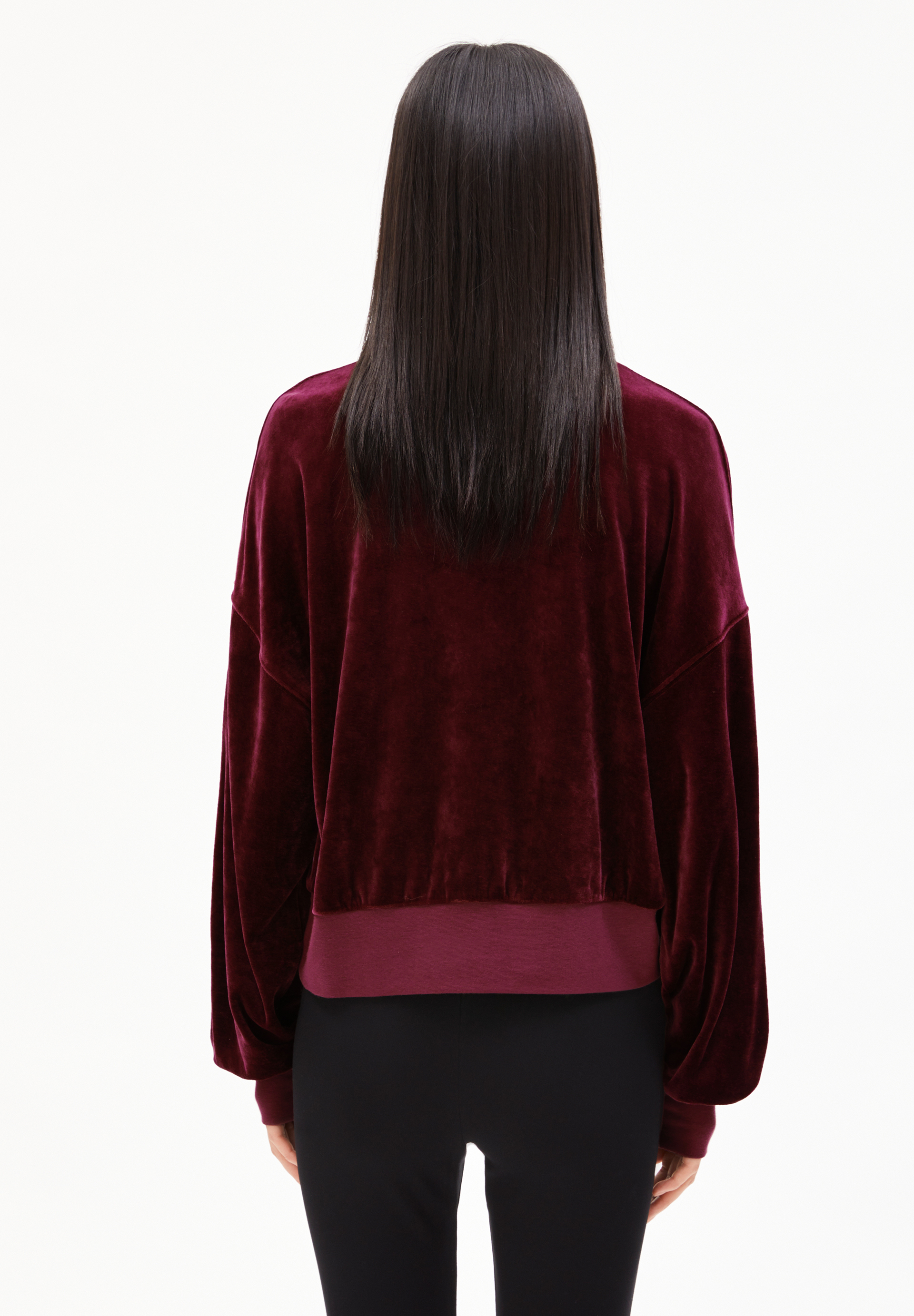 LEDIANAA Sweatshirt Oversized Fit aus Samt