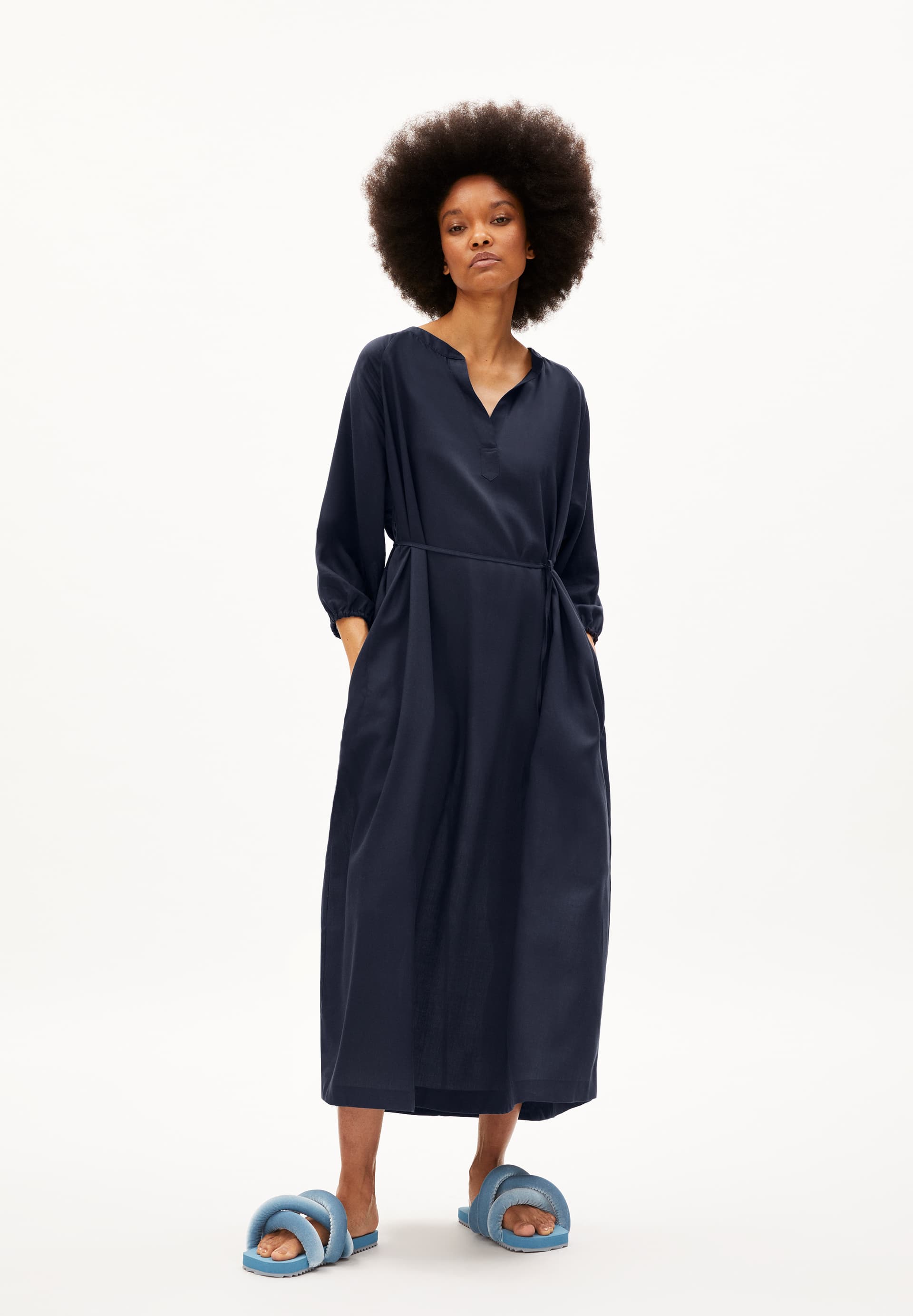 MADITHAA Woven Dress Oversized Fit made of TENCEL™ Lyocell