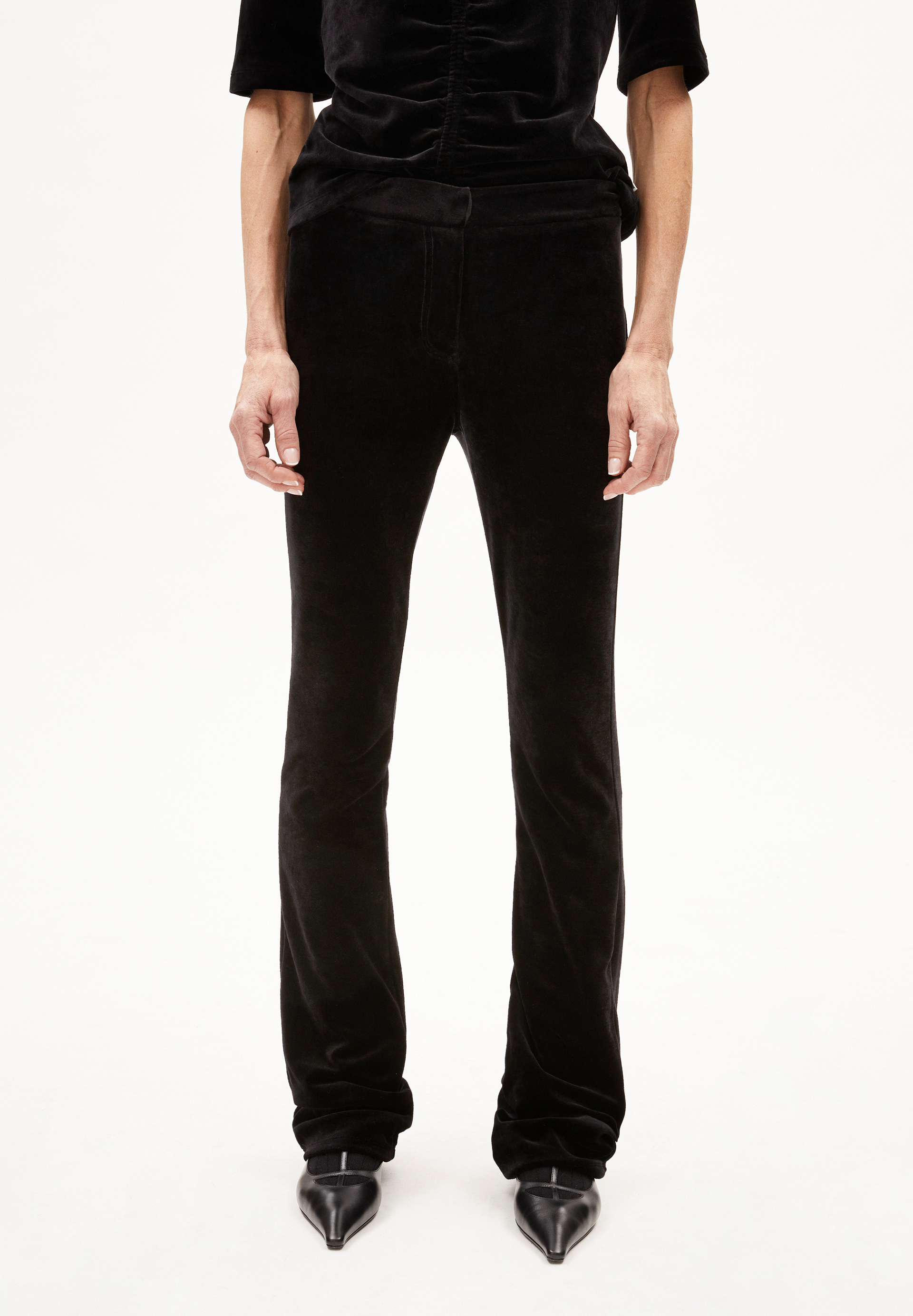 RONJAAL Jersey Pants made of velvet