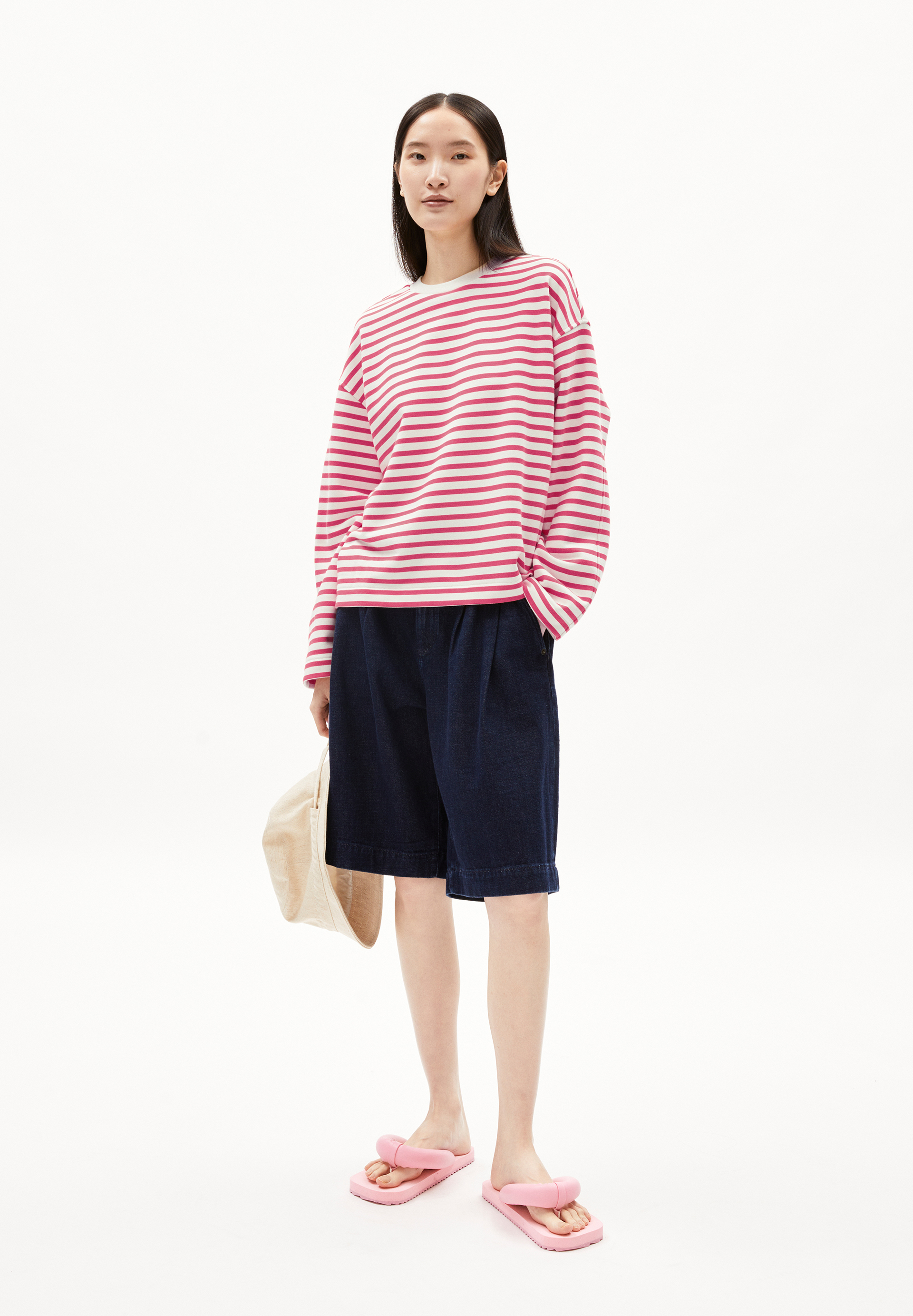 FRANKAA MAARLEN STRIPE Sweatshirt aus Bio-Baumwolle