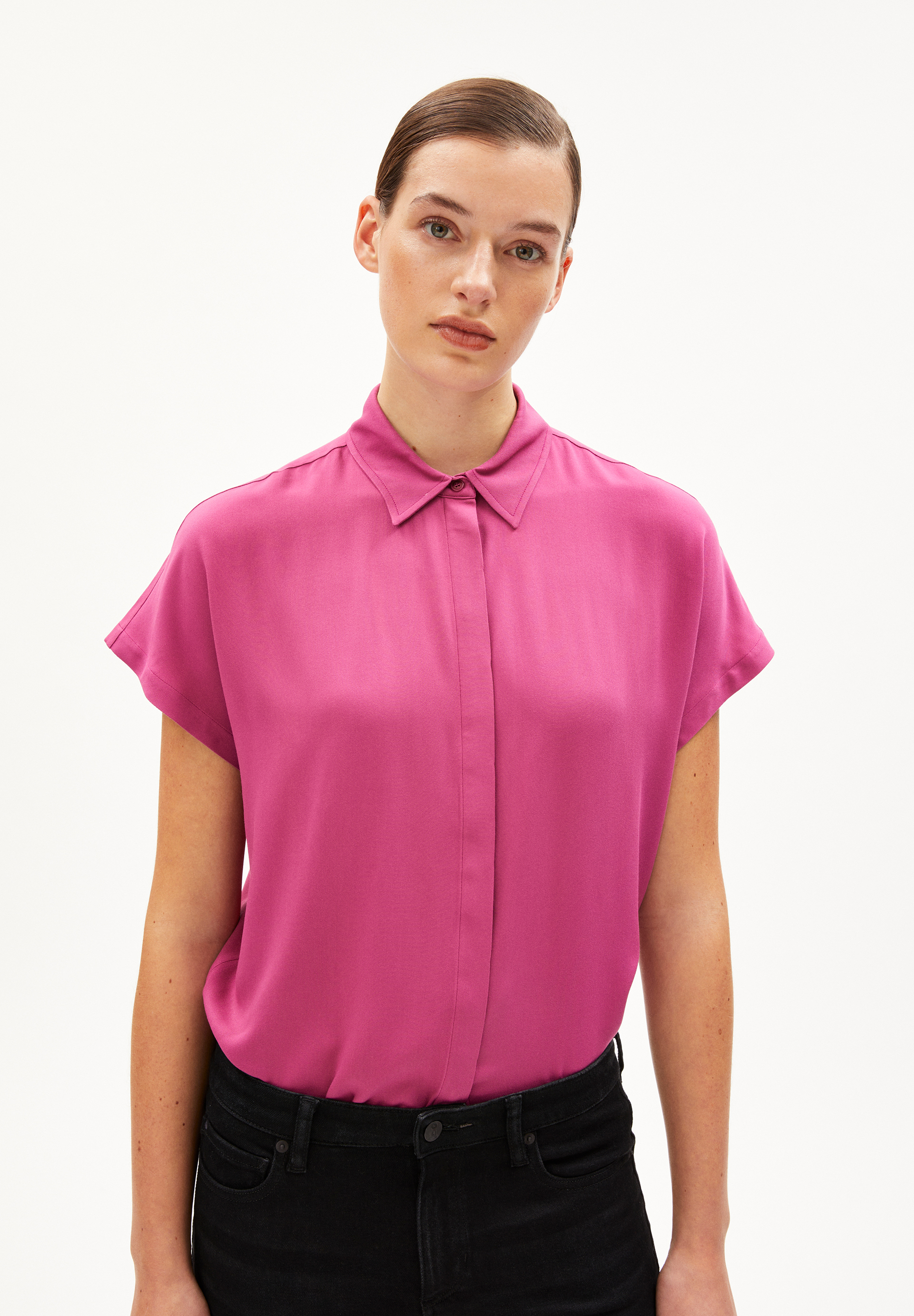 LARISAANA Blouse made of LENZING™ ECOVERO™ Viscose