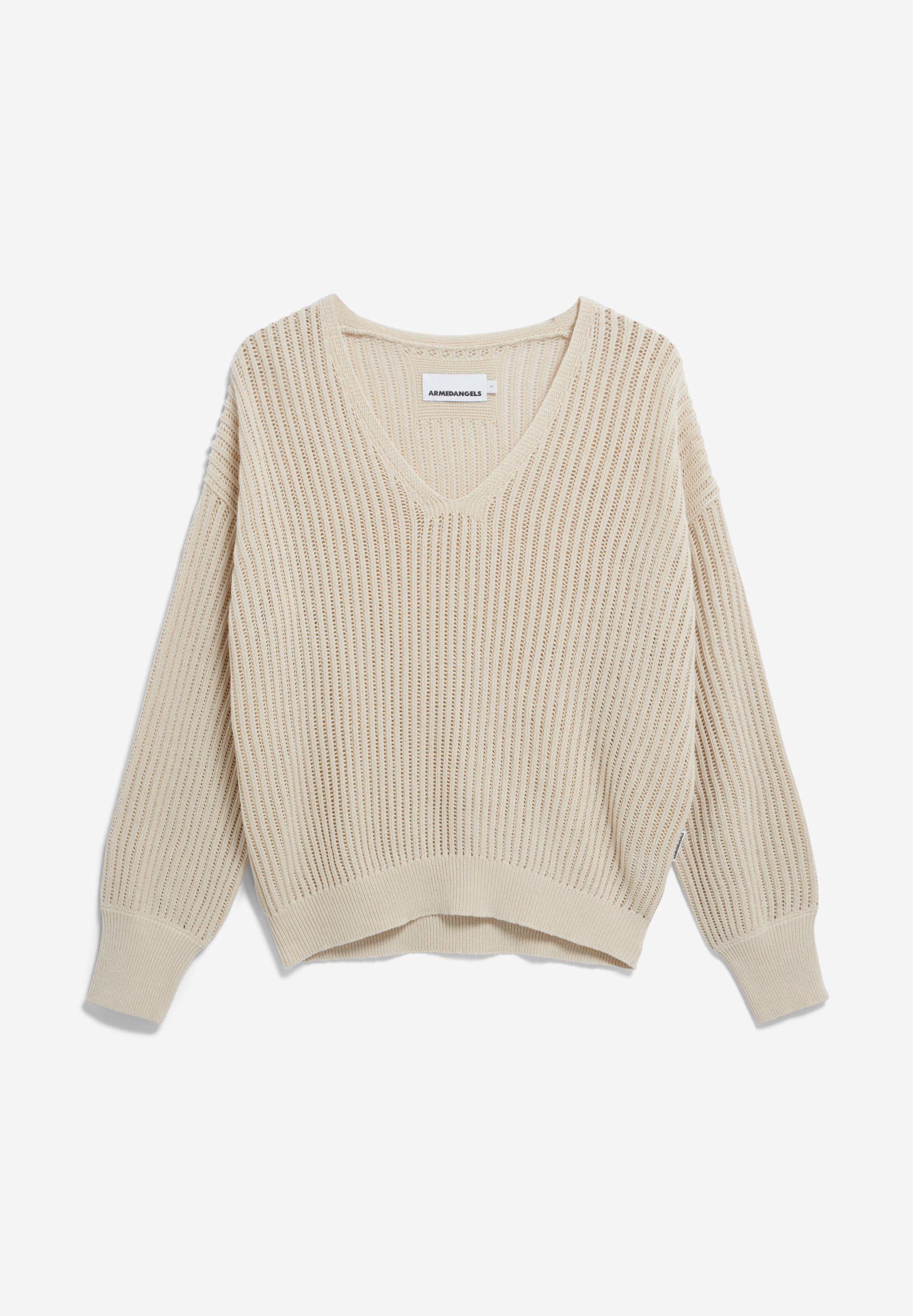 RABEAA CROCHET LINO Pullover aus Leinen-Mix
