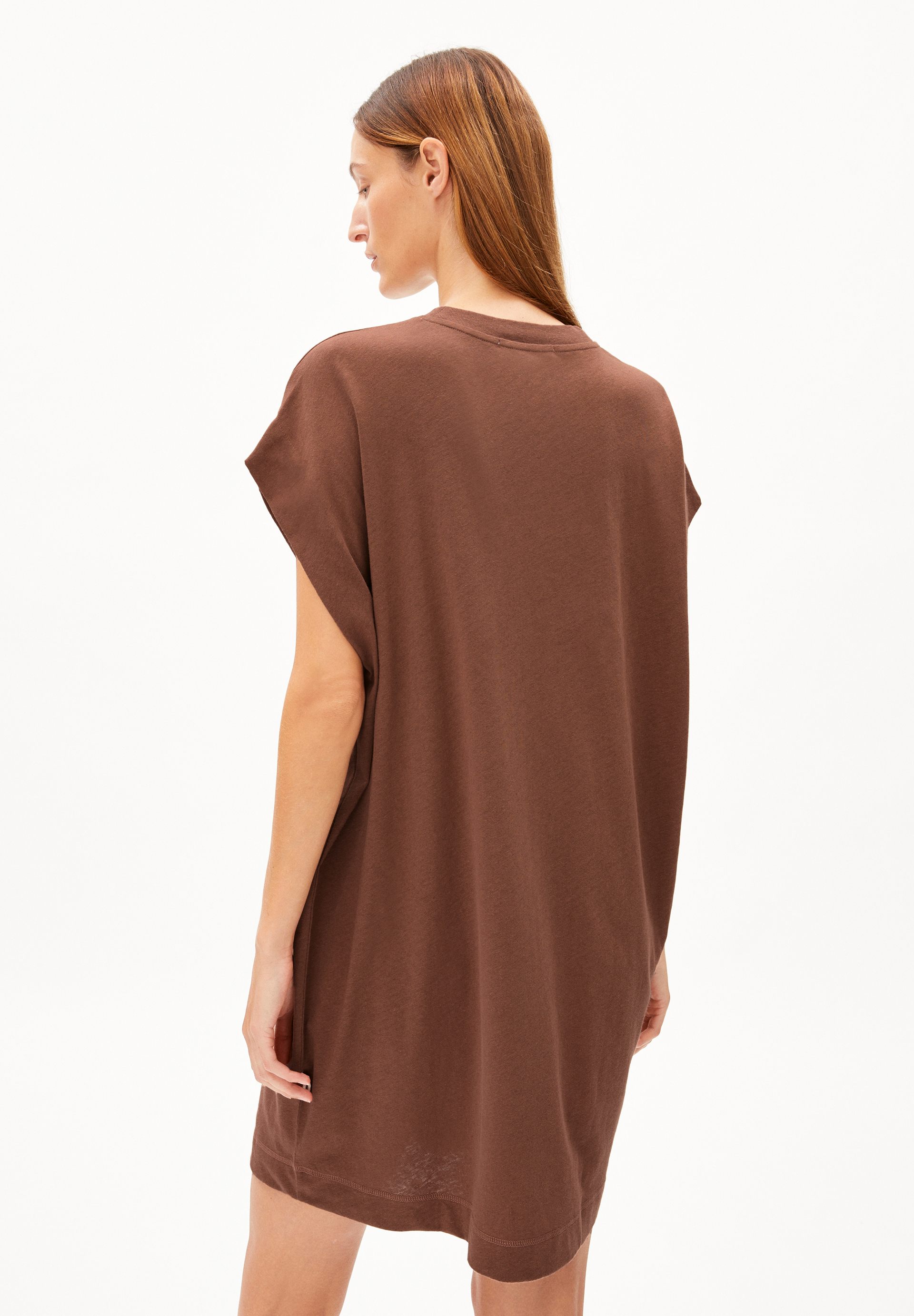 DAARIXA LINEN Jersey Dress Oversized Fit made of Linen-Mix