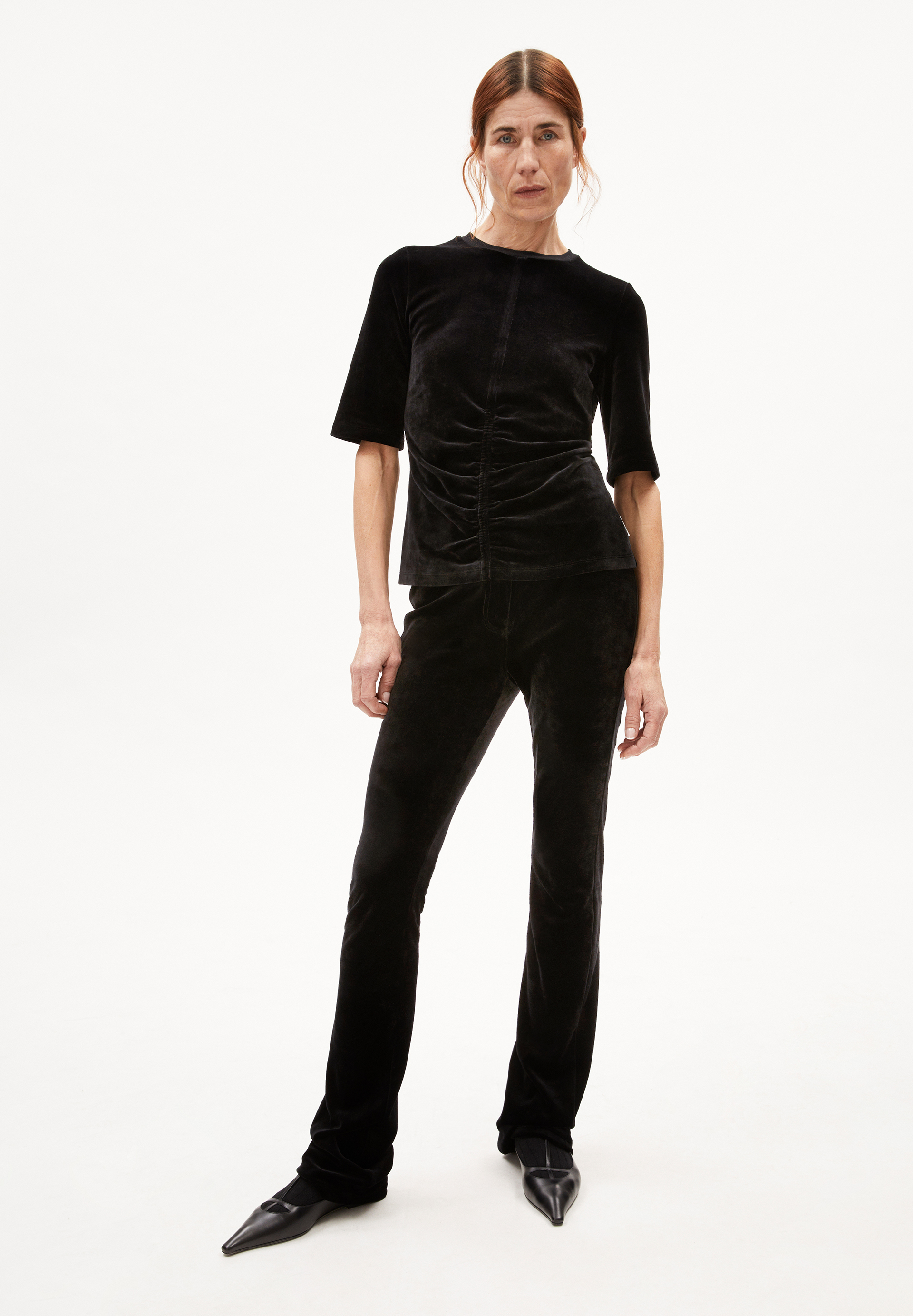 RONJAAL Jersey Pants made of velvet