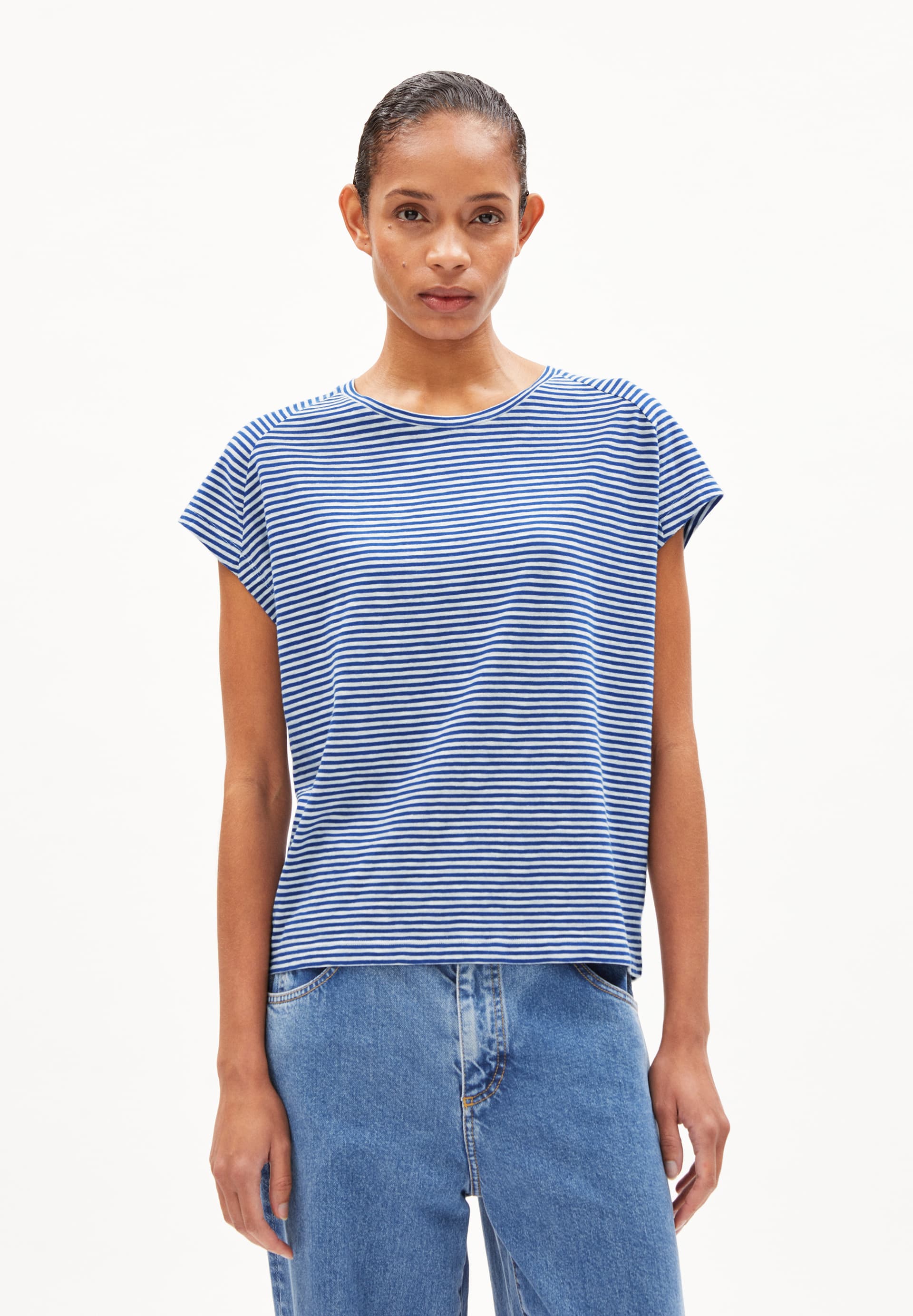 ONELIAA LOVELY STRIPES T-Shirt Loose Fit aus Bio-Baumwolle