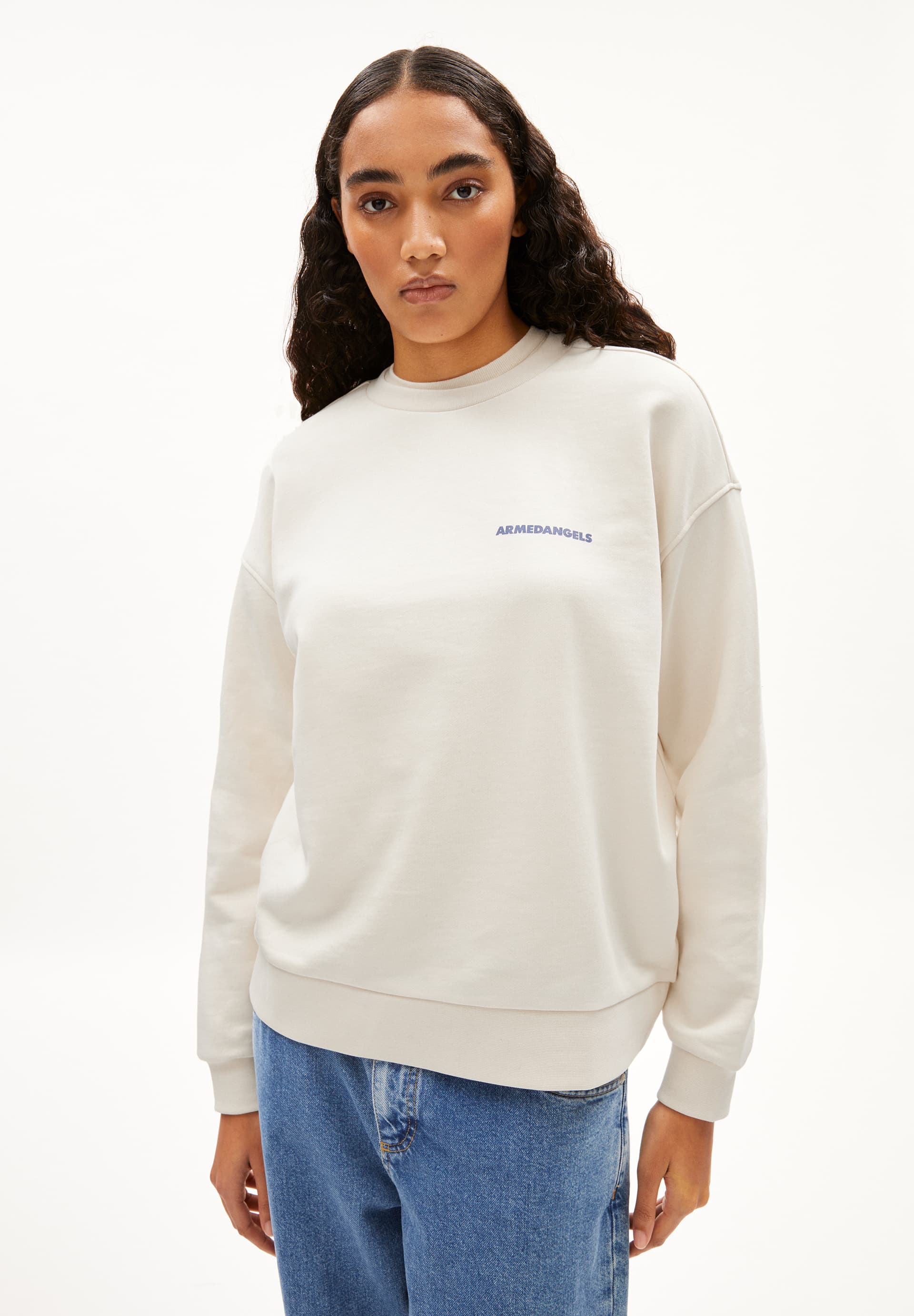 AARIN BACK FLOWAA Sweatshirt Oversized Fit aus Bio-Baumwolle