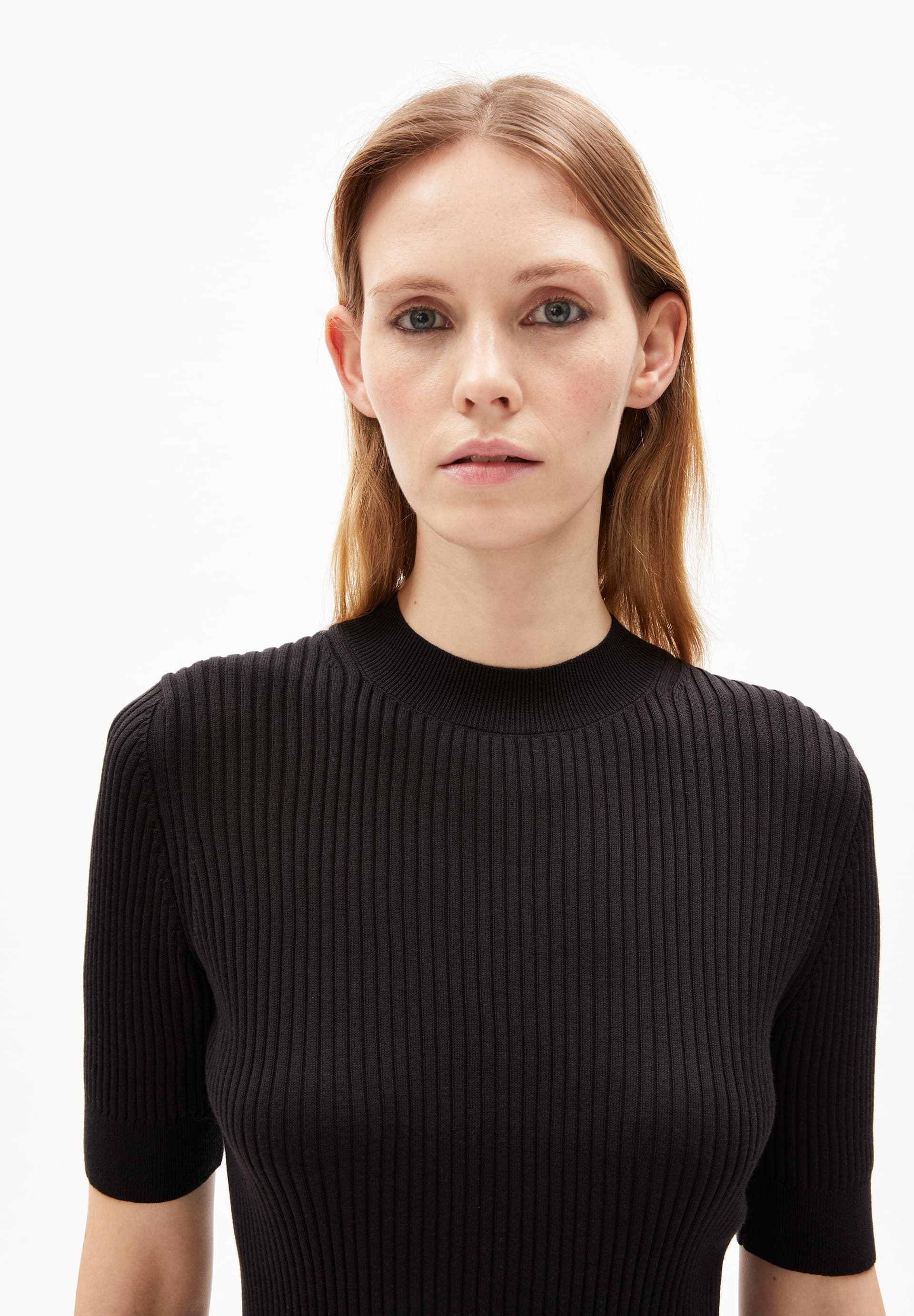 SILJIAA T-shirt en maille Coupe ajustée en coton bio mélangé