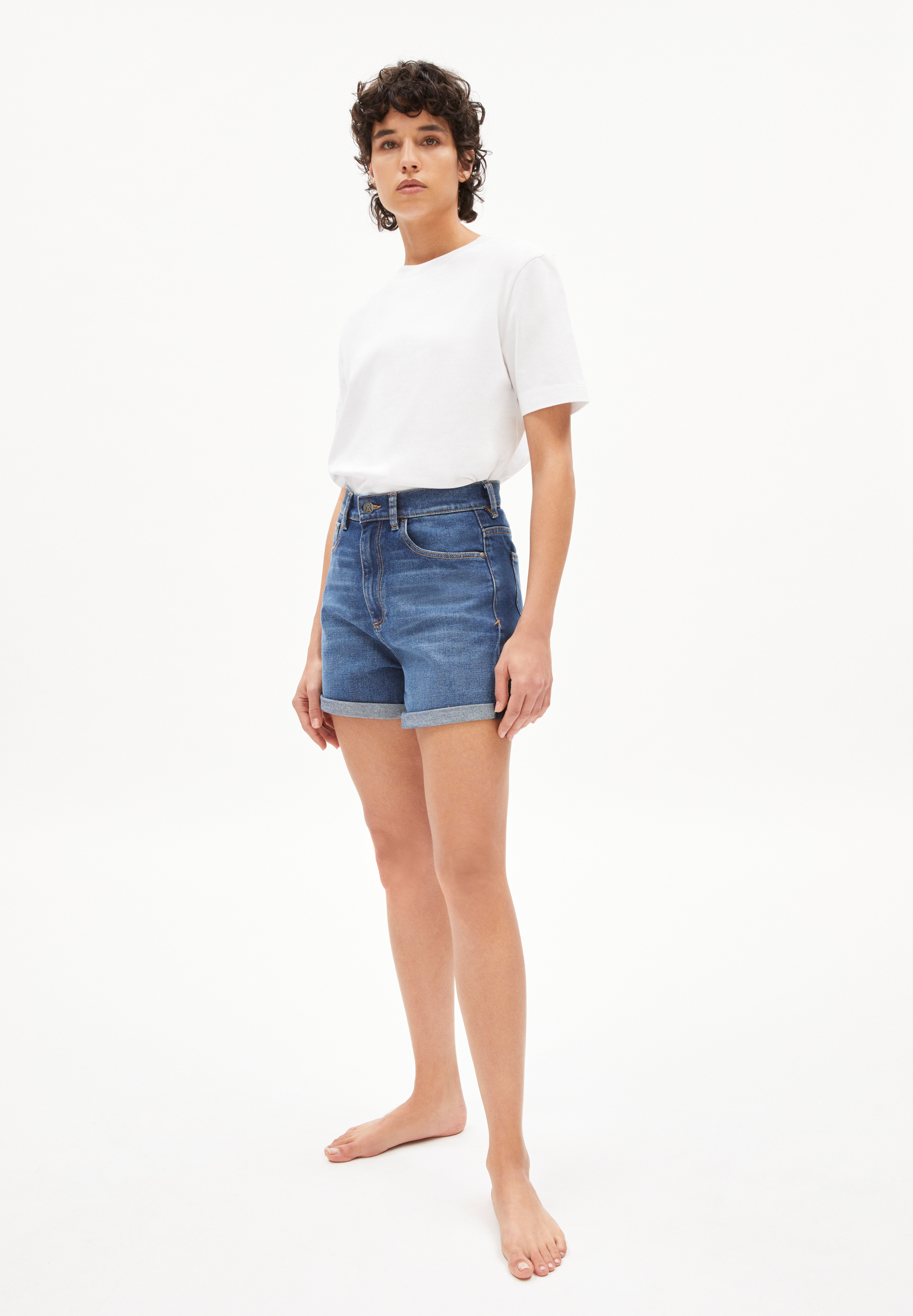 SVIAA Jeans Shorts aus Bio-Baumwoll Mix