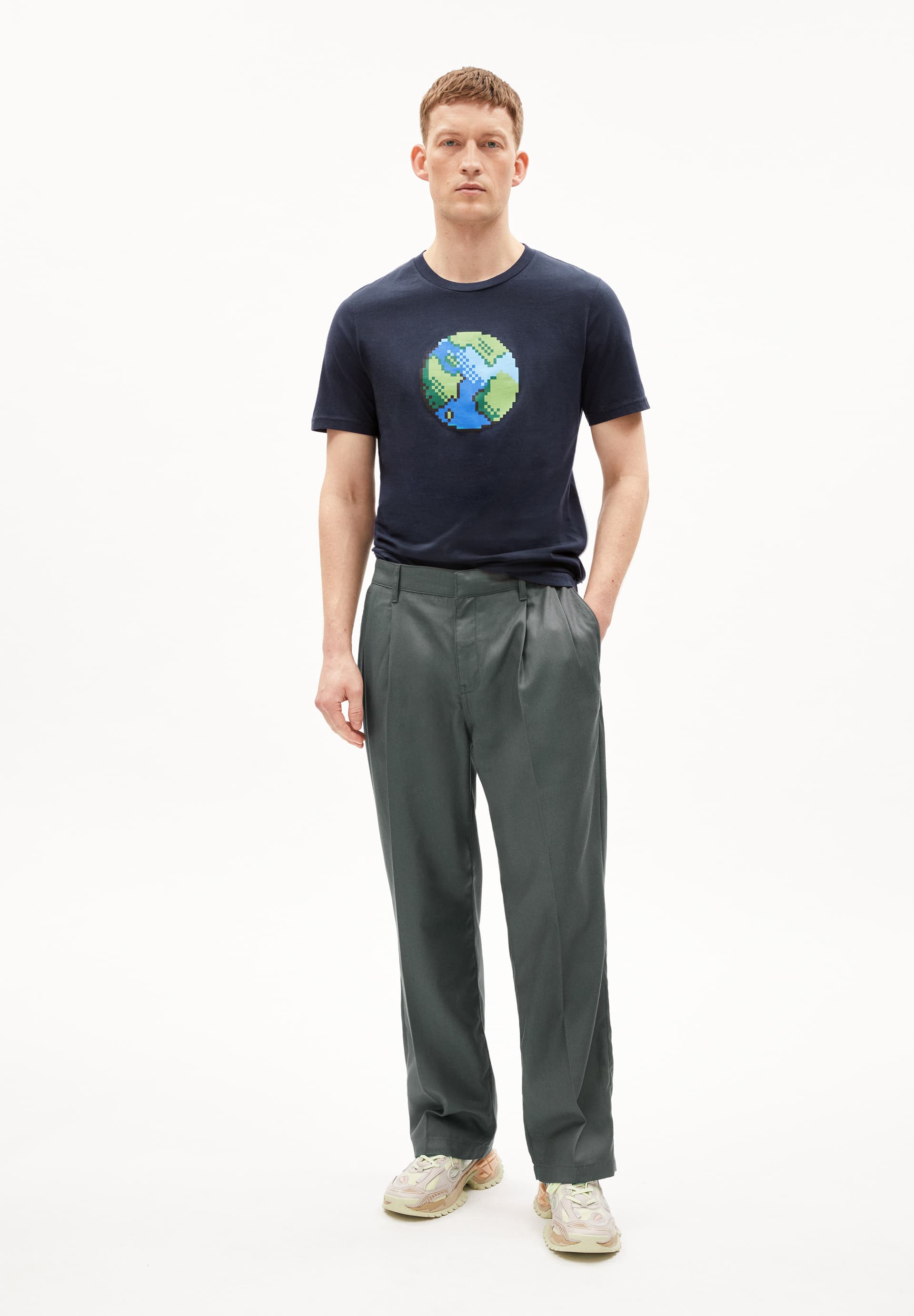 JAAMES PLAANET T-Shirt Regular Fit van Bio katoen