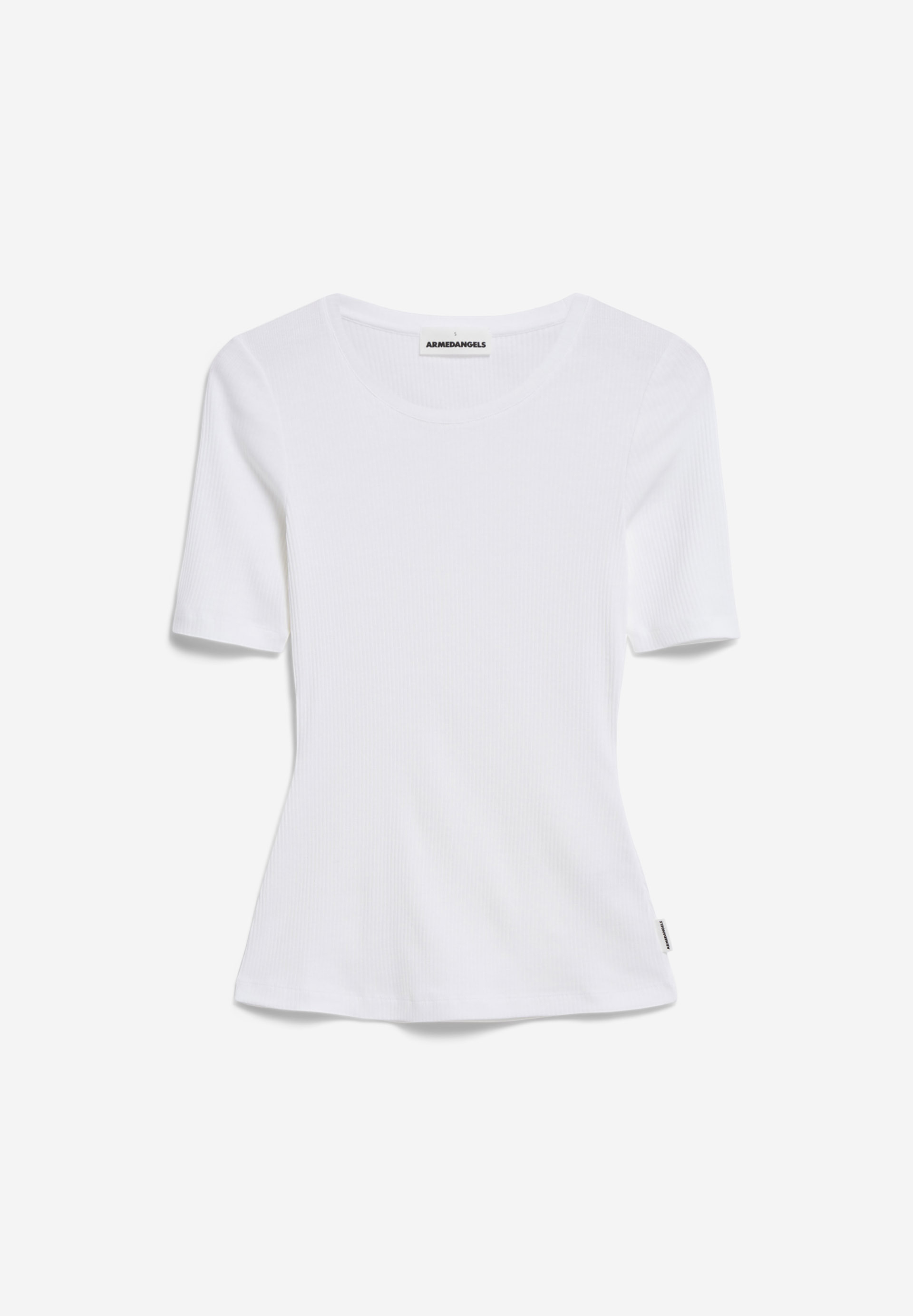 MAAIA VIOLAA T-shirt côtelé coupe ajustée en coton bio mélangé