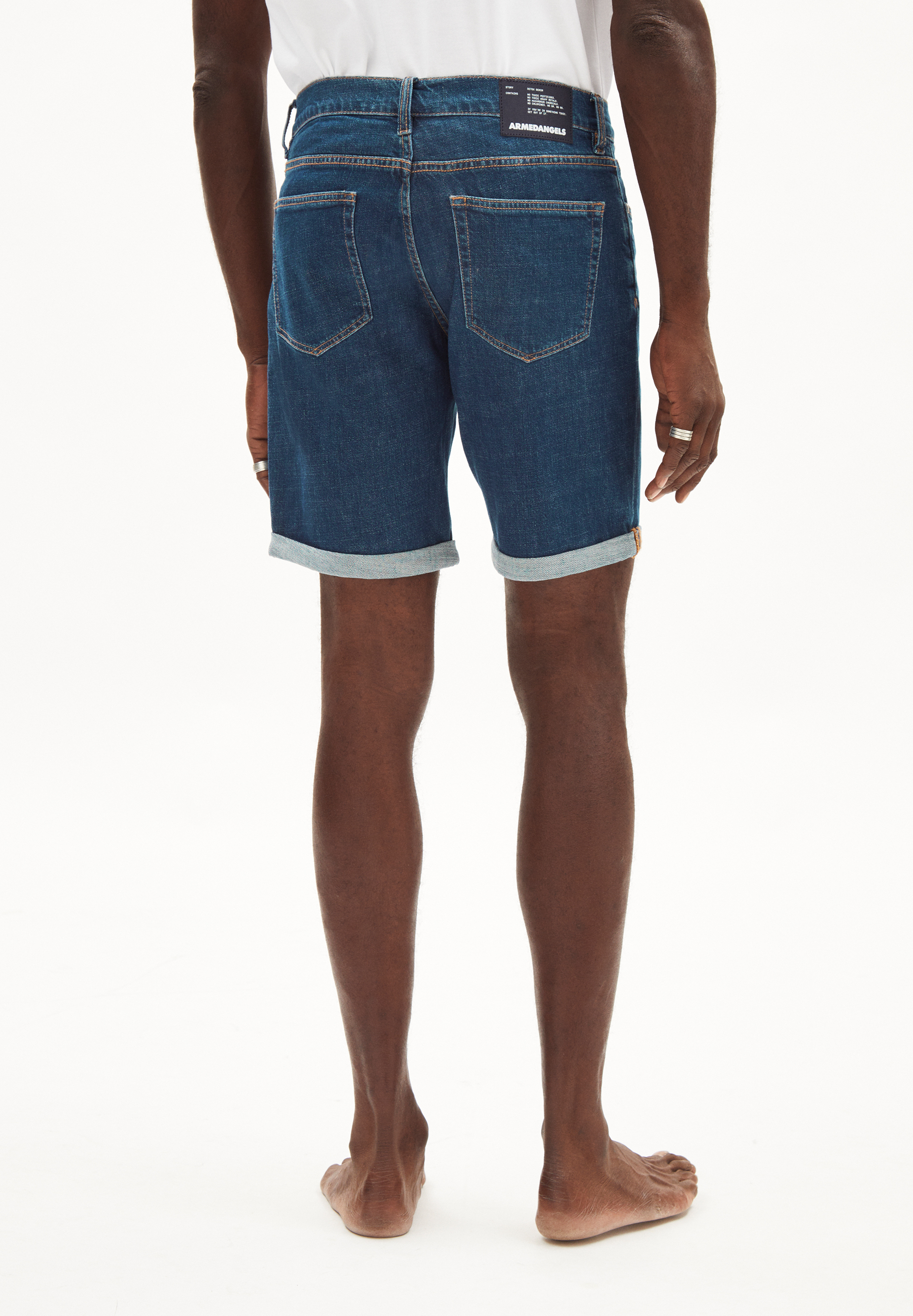 NAAILO HEMP Short en jean en mélange de coton bio