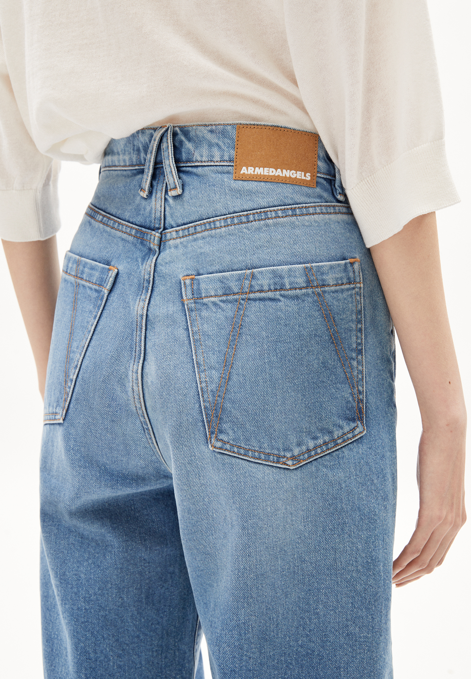 KAIJAAN Jeans Shorts aus recyceltem Baumwoll Mix