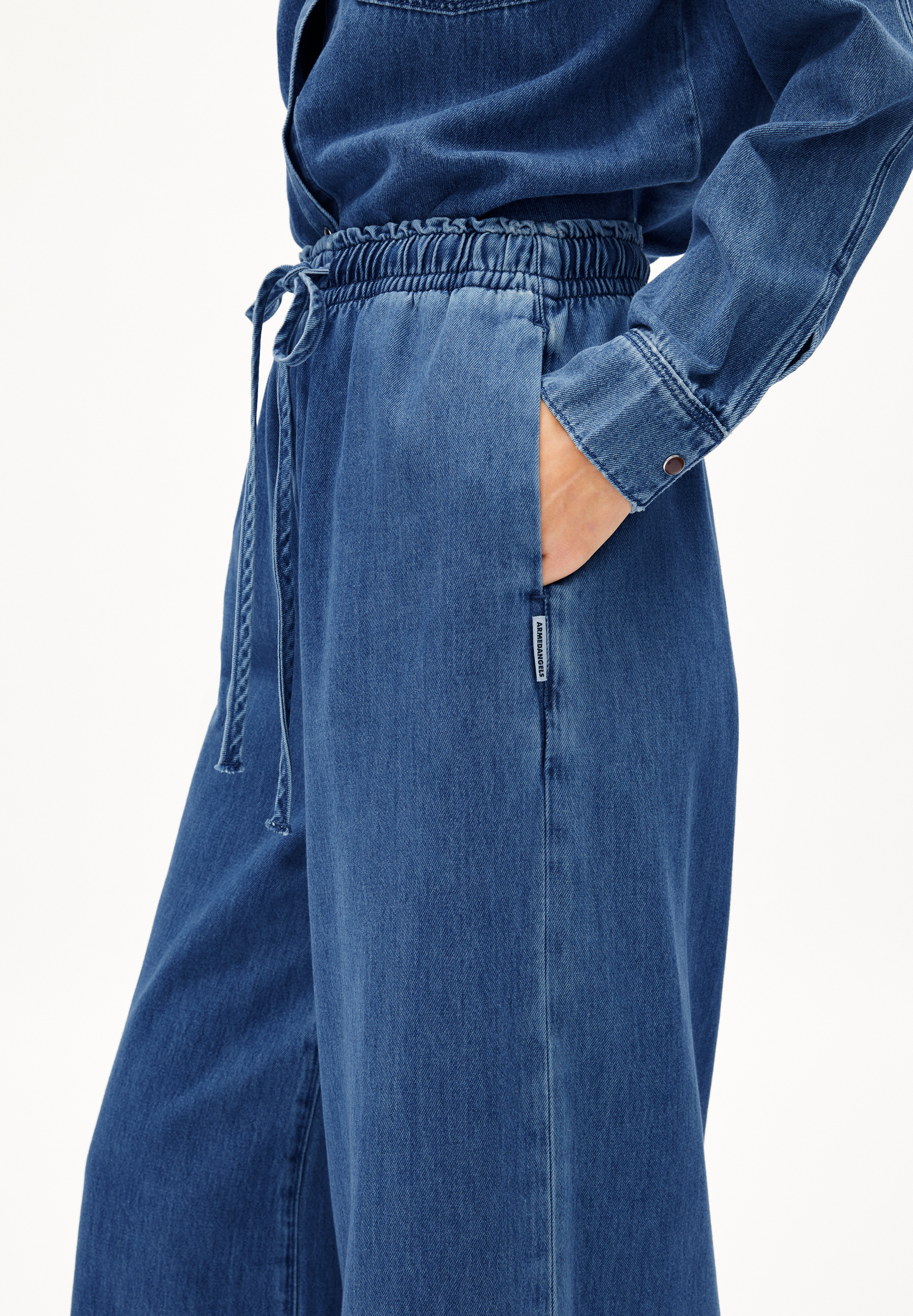 KELAANI Pantalon denim en coton bio