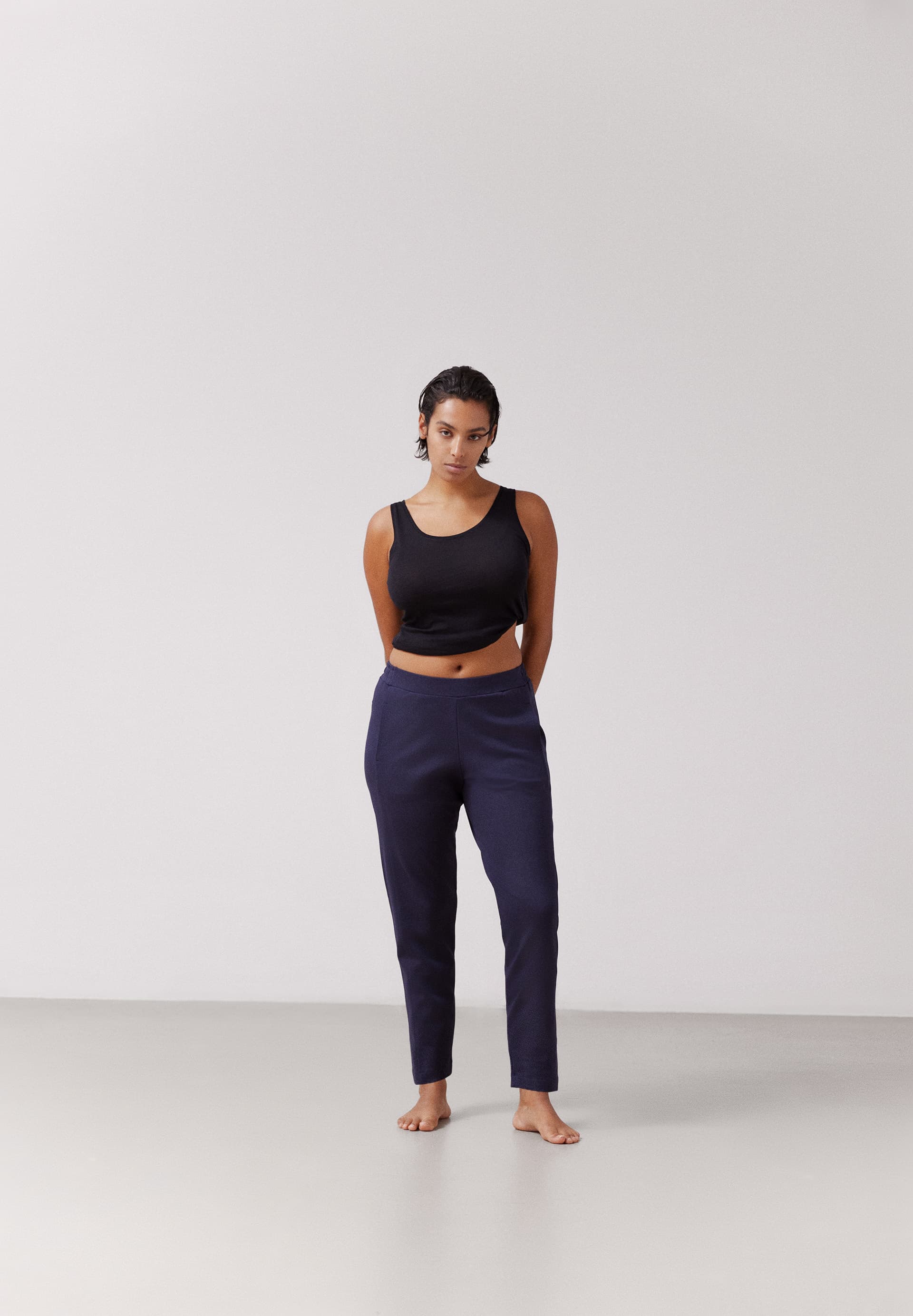 MAGDAALENA Jersey Pants Regular Fit with of LENZING™ ECOVERO™ Viscose