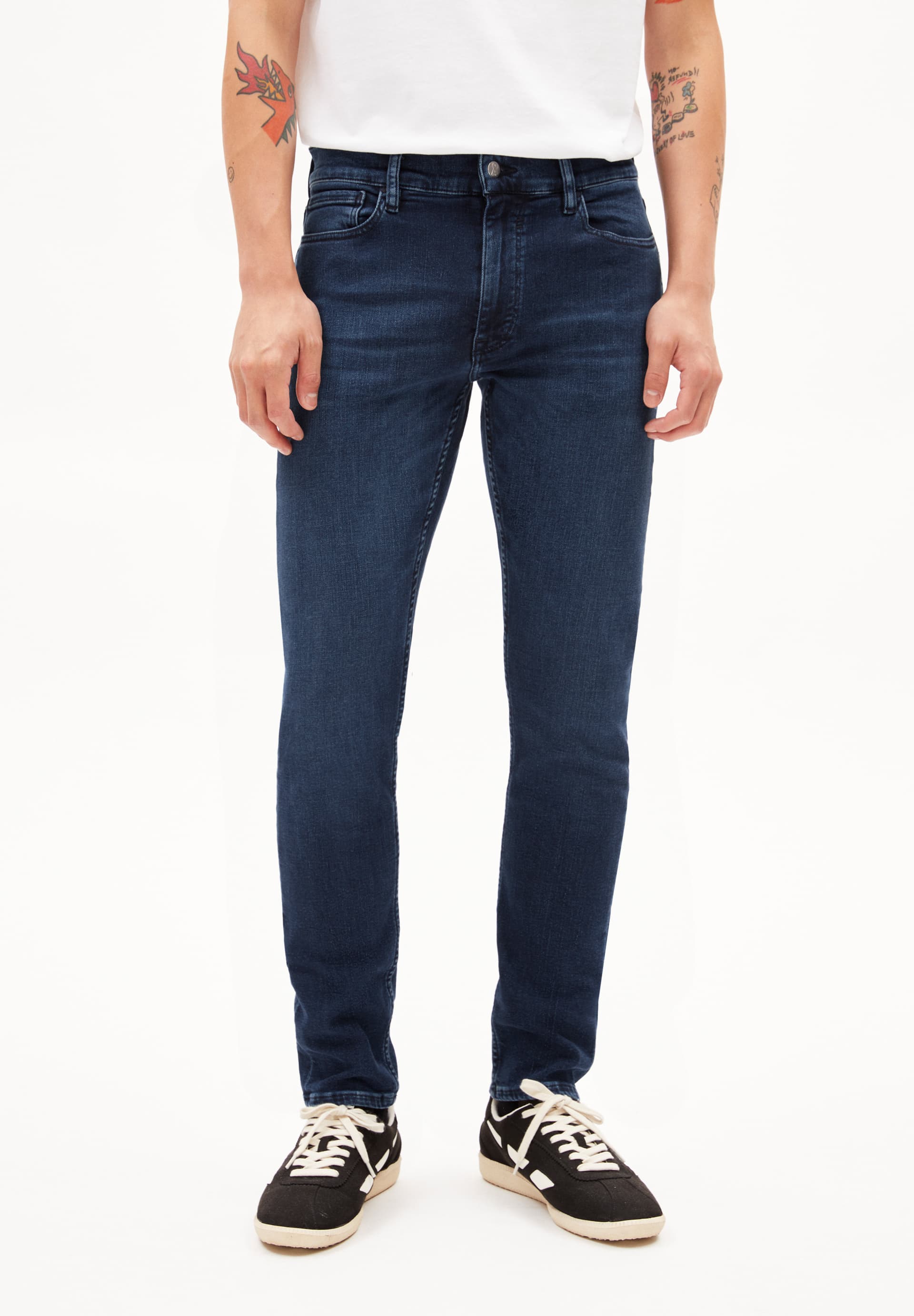 JAARI X STRETCH Slim fit denim van biologische katoenmix