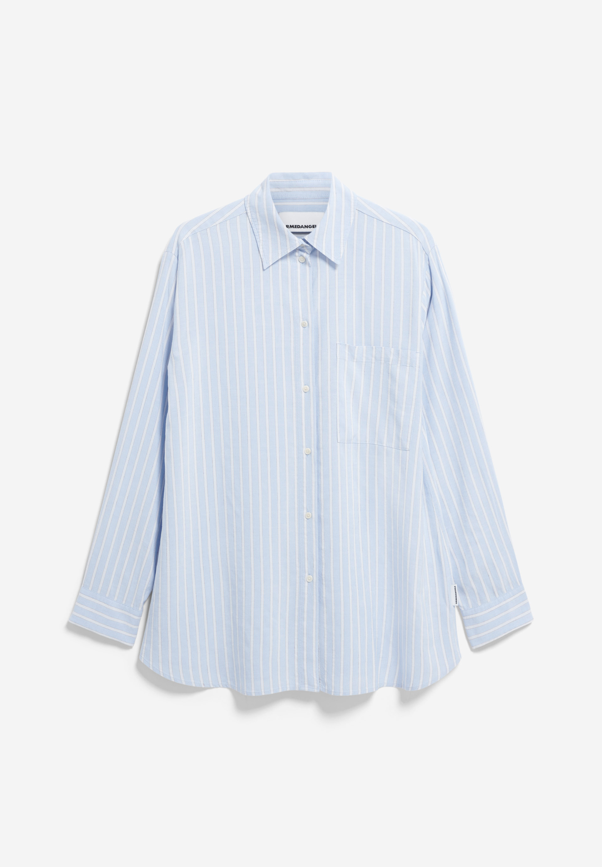 MAALGAA LINO STRIPED Blouse en lin mélangé