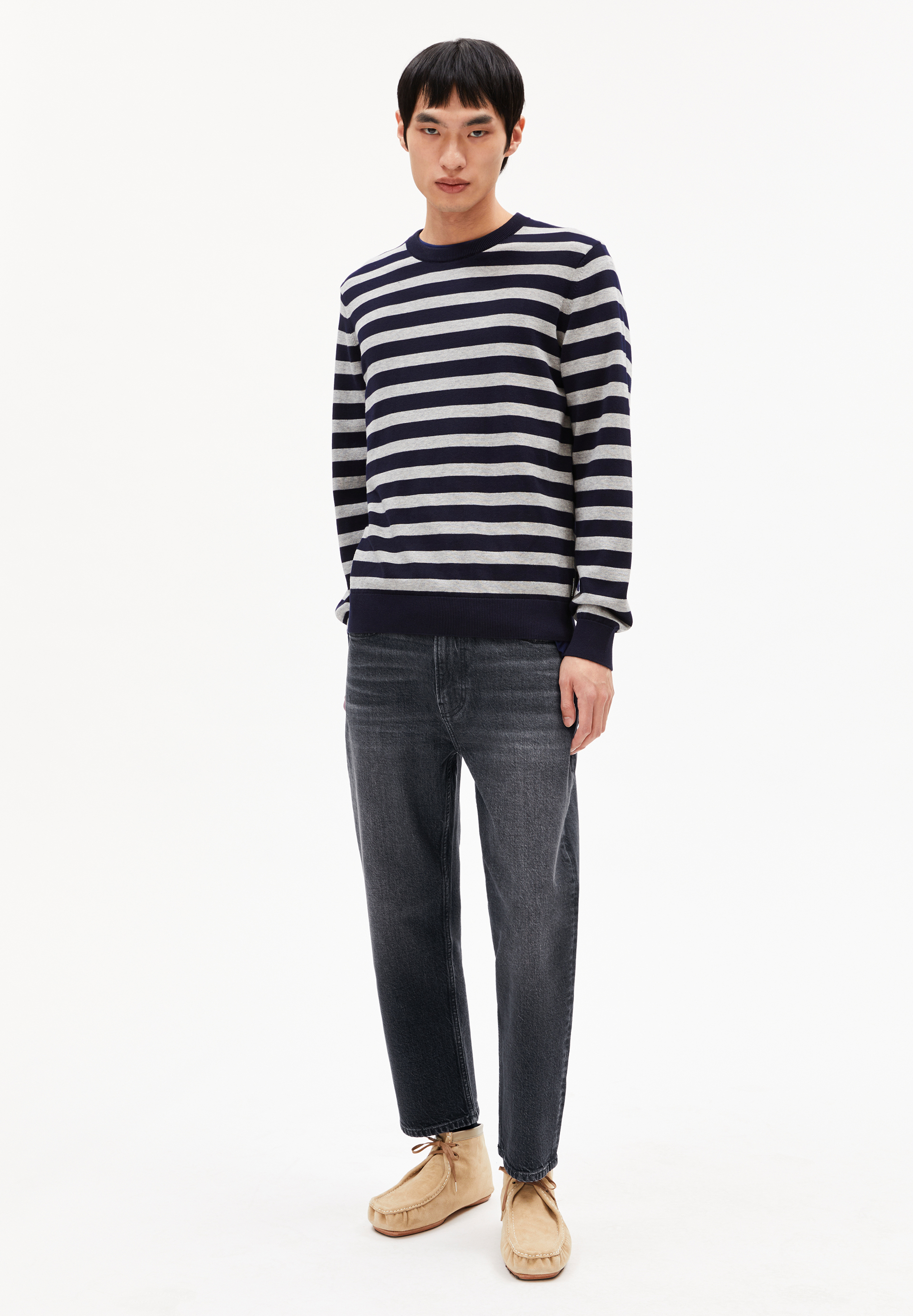 LOUKAA FINE STRIPES Sweater made of Organic Cotton