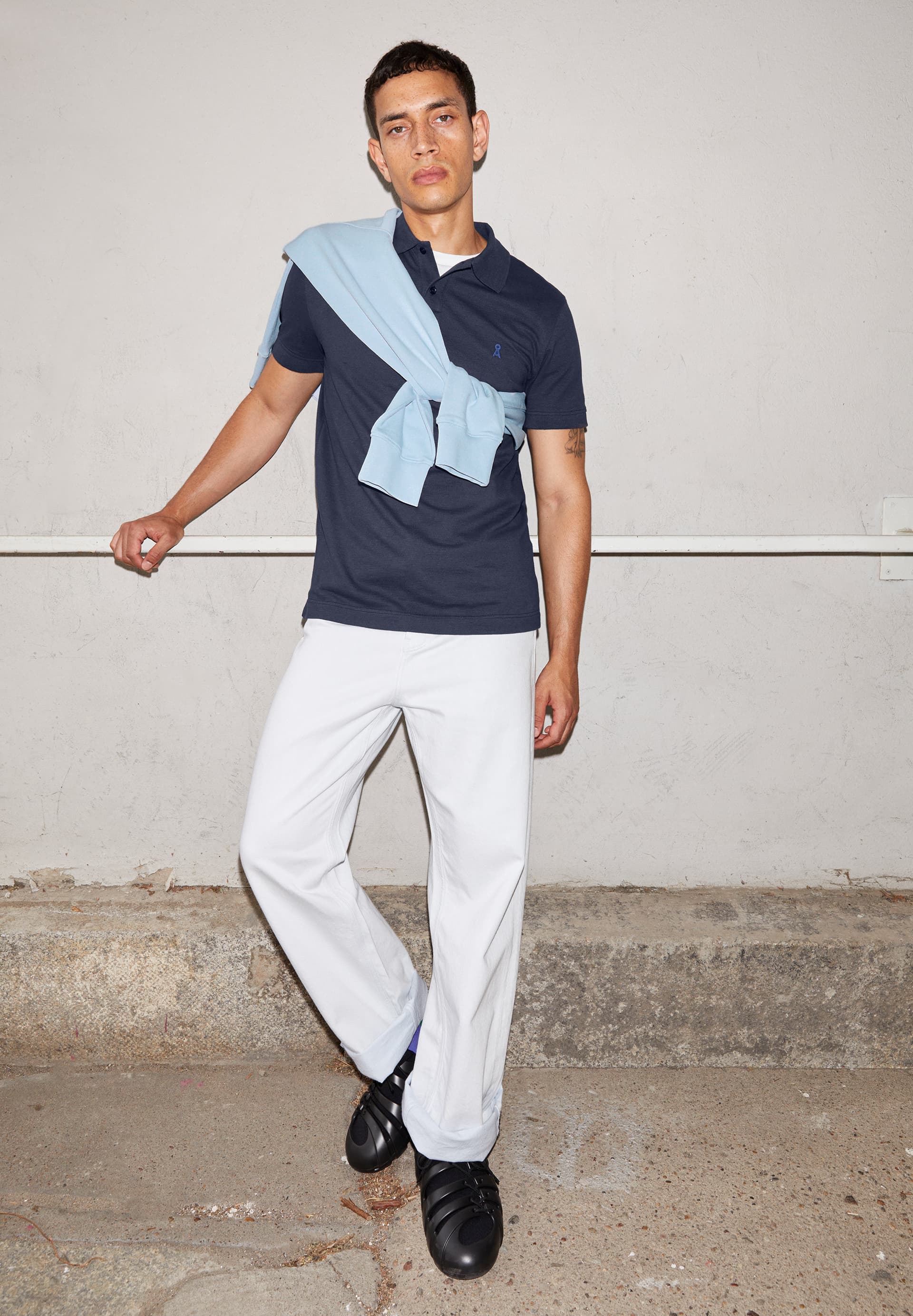 FIBRAAS Polo T-shirt coupe standard en coton bio