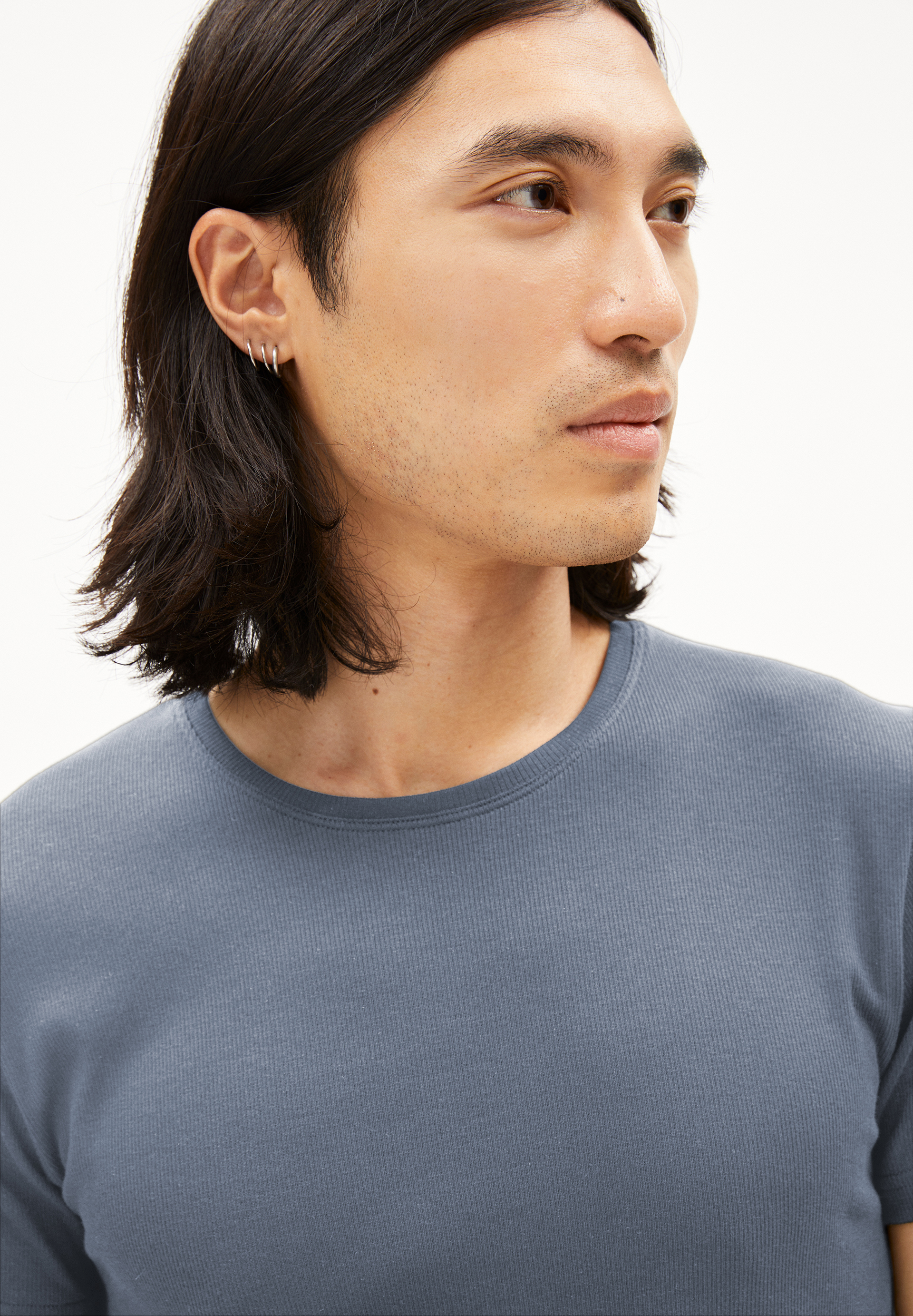 HELMAAR RIB Rib-T-Shirt made of Organic Cotton Mix