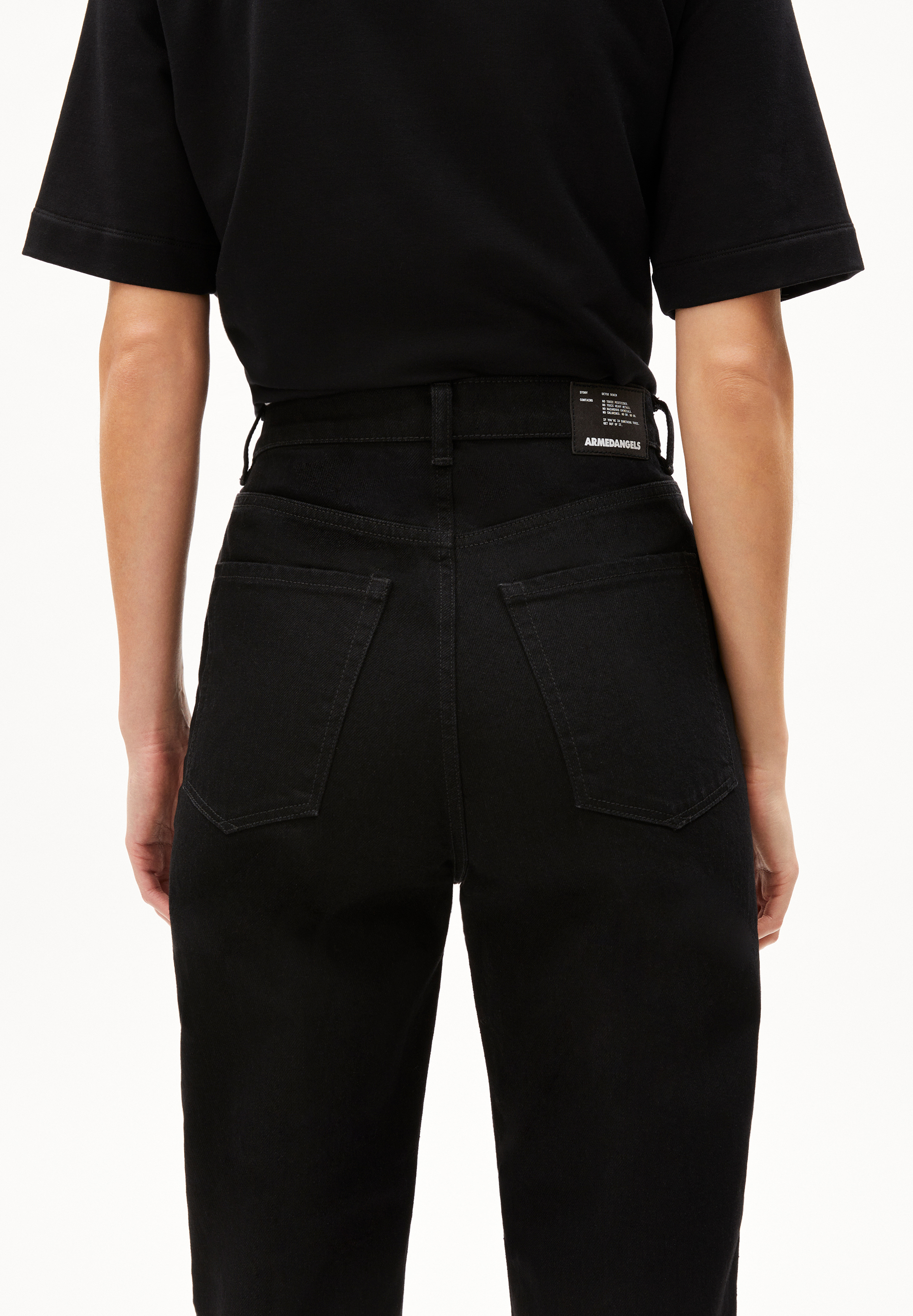 MAIRAA Jeans Mom Fit High Waist Ankle recycled Cotton Non-Stretch