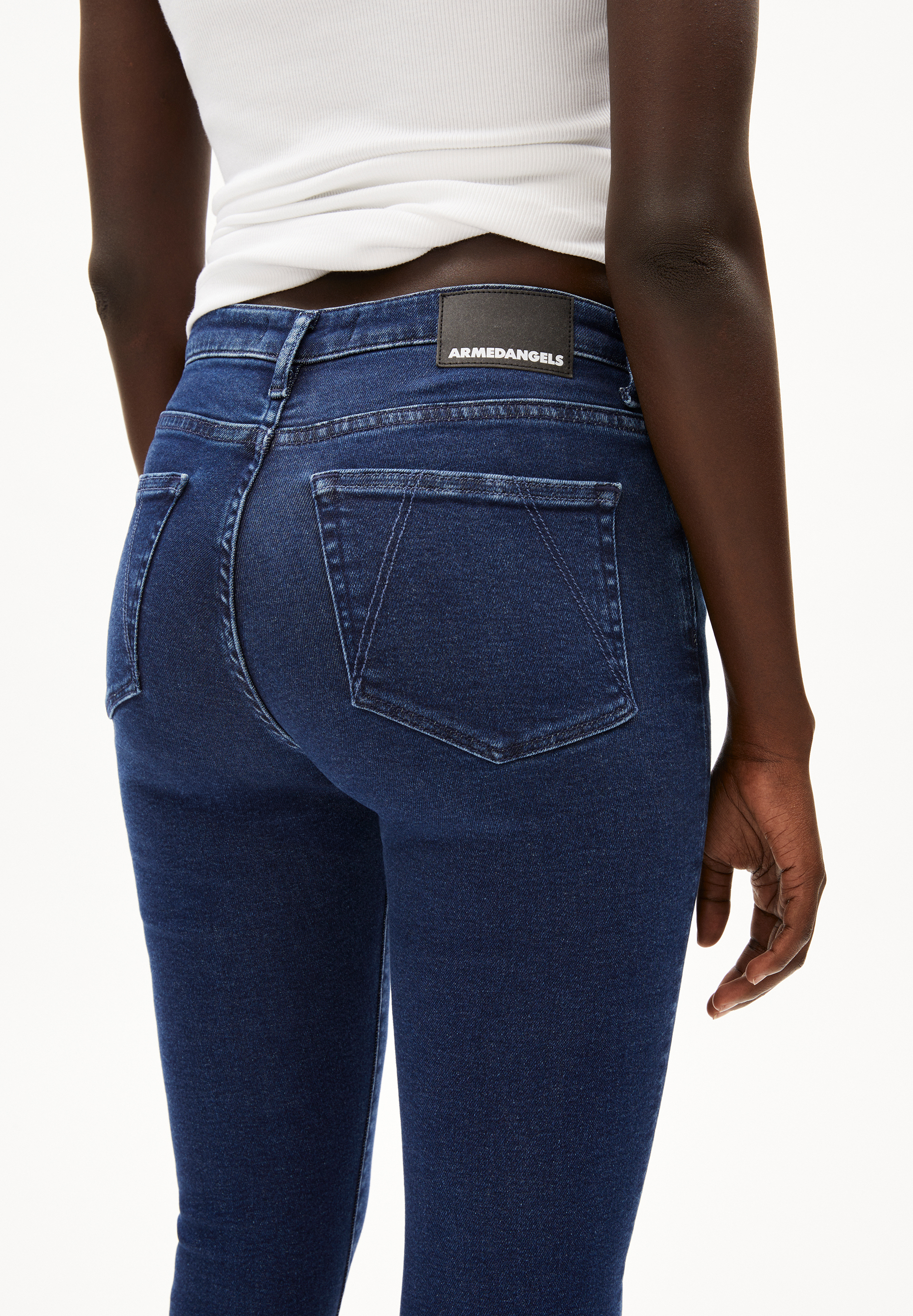 TILLAA Jean skinny taille mi-haute en mélange de coton biologique X-Stretch
