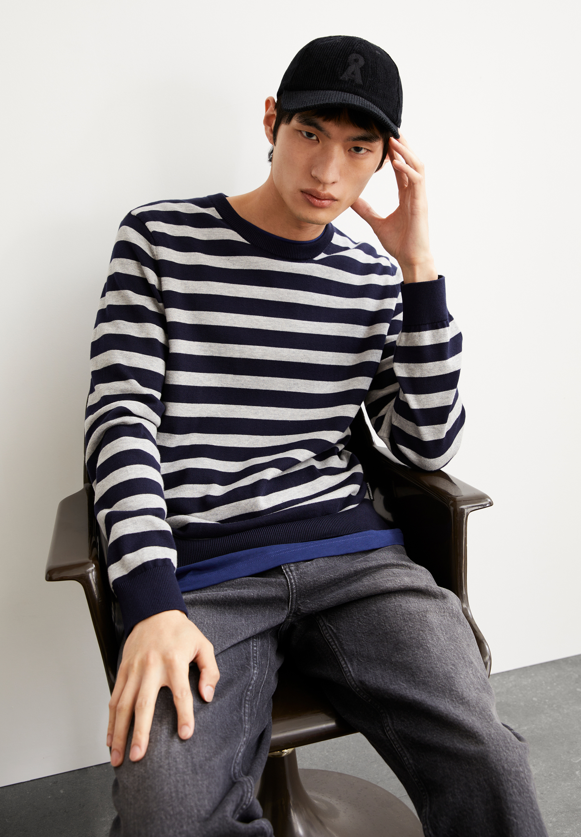 LOUKAA FINE STRIPES Sweater made of Organic Cotton