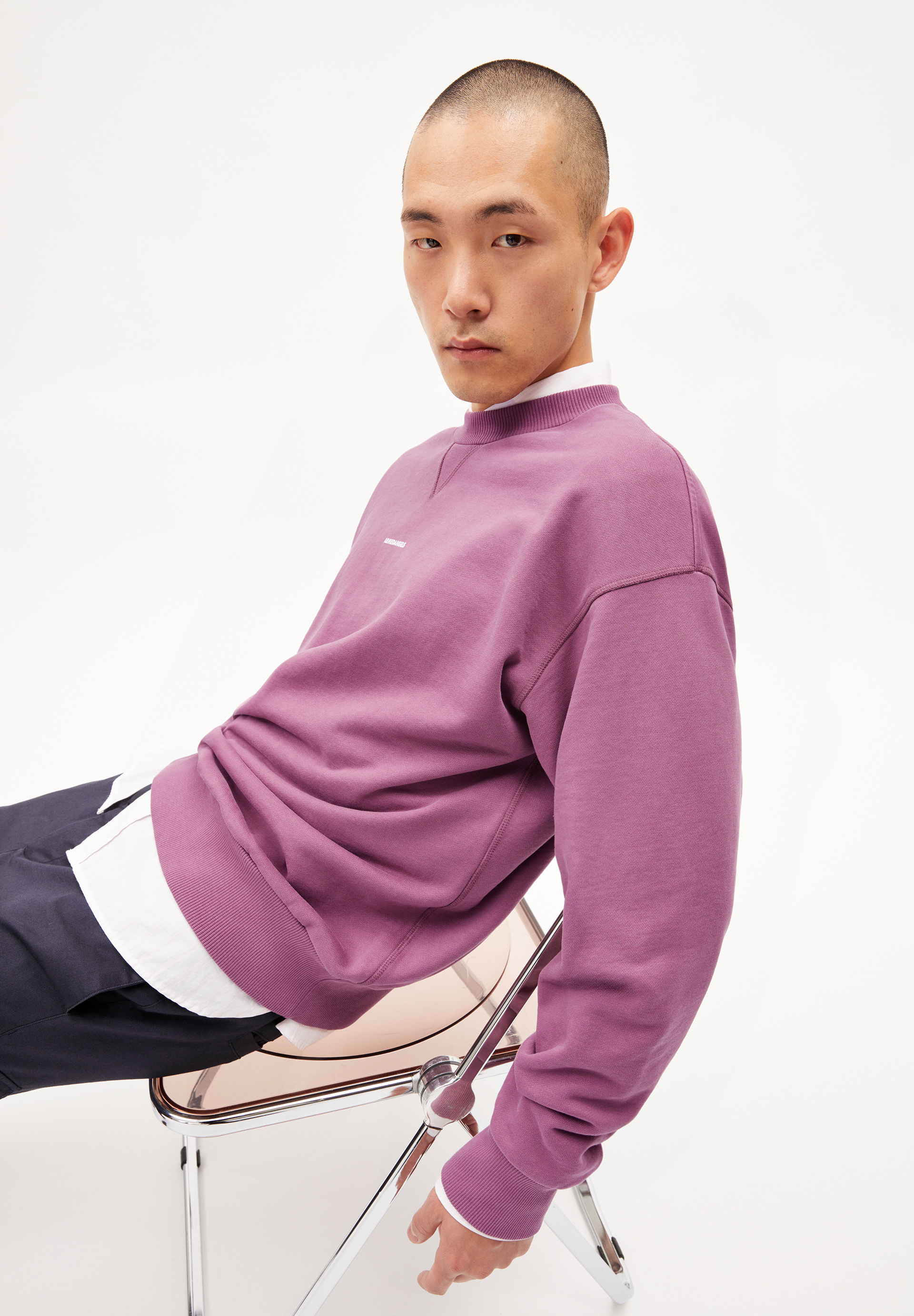 THAAO PREMIUM Heavyweight Sweatshirt Relaxed Fit aus Bio-Baumwoll Mix